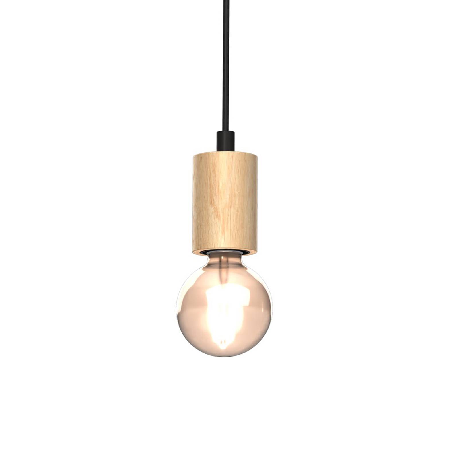 Eko-Light Hänglampa Viga med träbalkar 3 lampor
