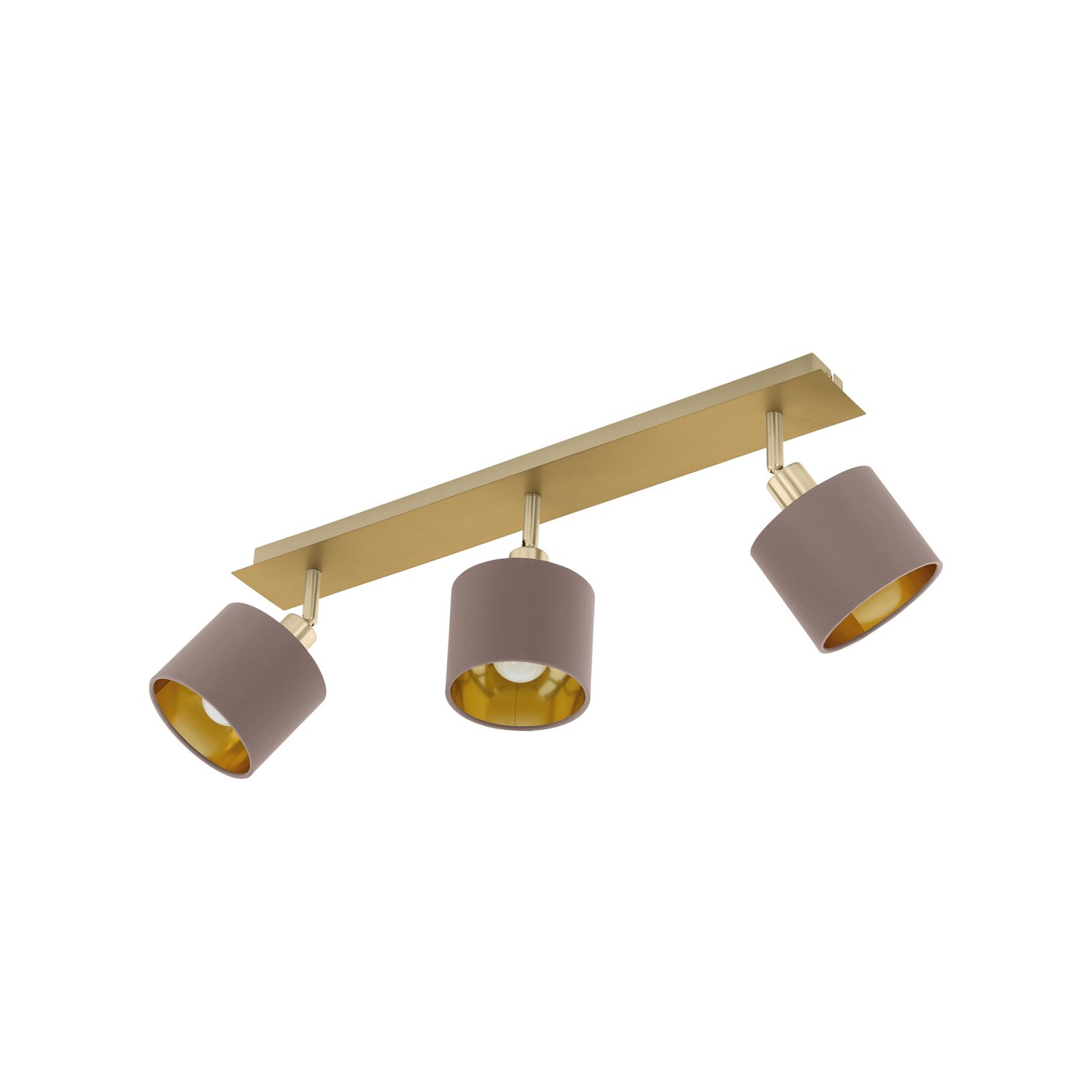 Valbiano mennyezeti lámpa cappuccino/arany 3 izzós