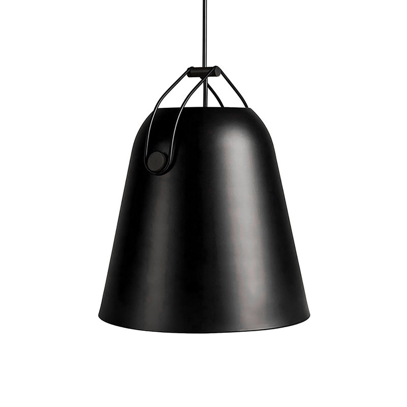 Závesné svietidlo LEDS-C4 Napa, Ø 18 cm, čierne