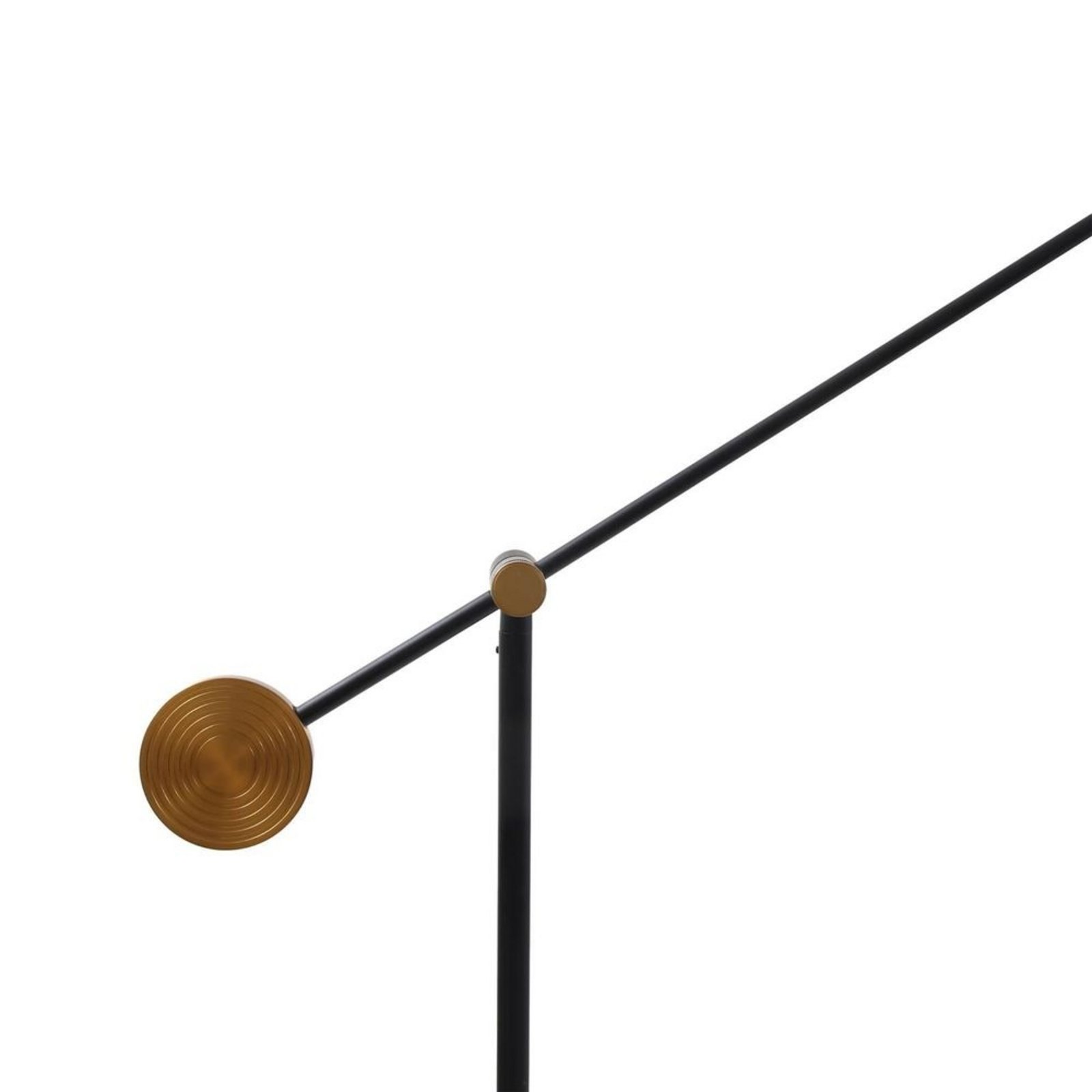 Adomas LED Lampadar Black/Gold - Lucande