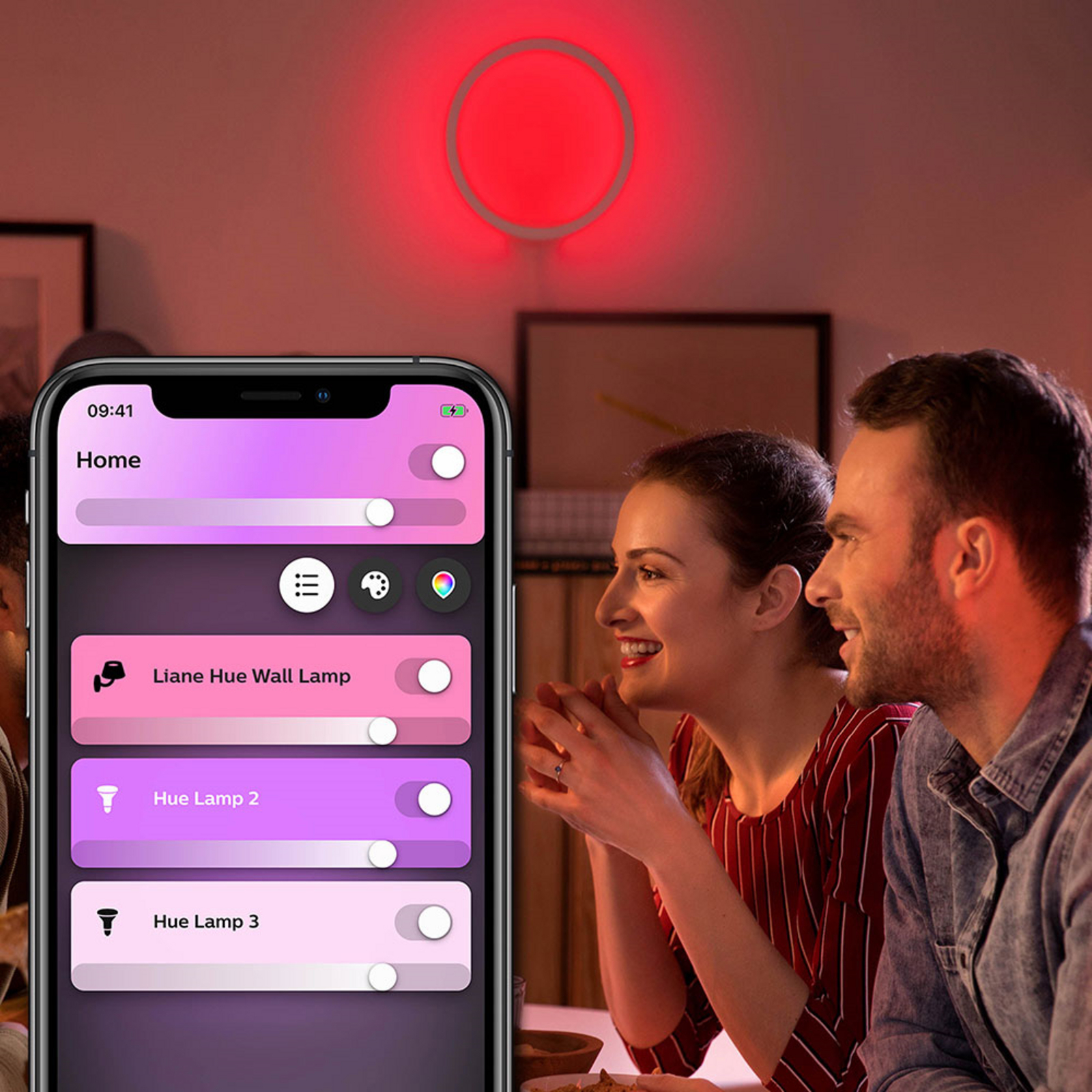 Sana Hue Aplică de Perete White Bluetooth White/Color Amb. - Philips Hue