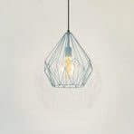 Carlton suspendată, aspect vintage, verde Ø31cm