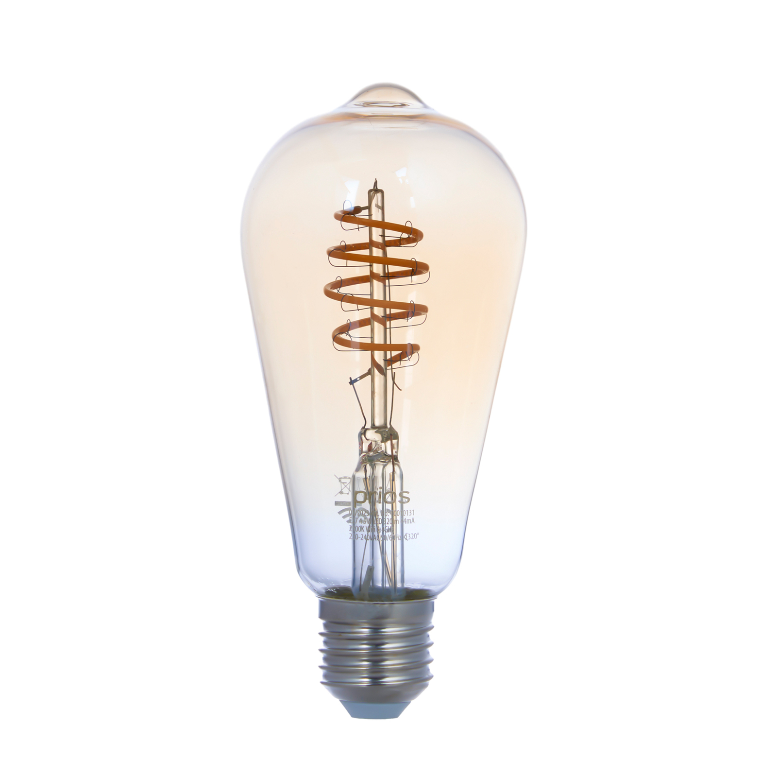 Smart LED-Leuchtmittel E27 ST64 4,9W WLAN amber