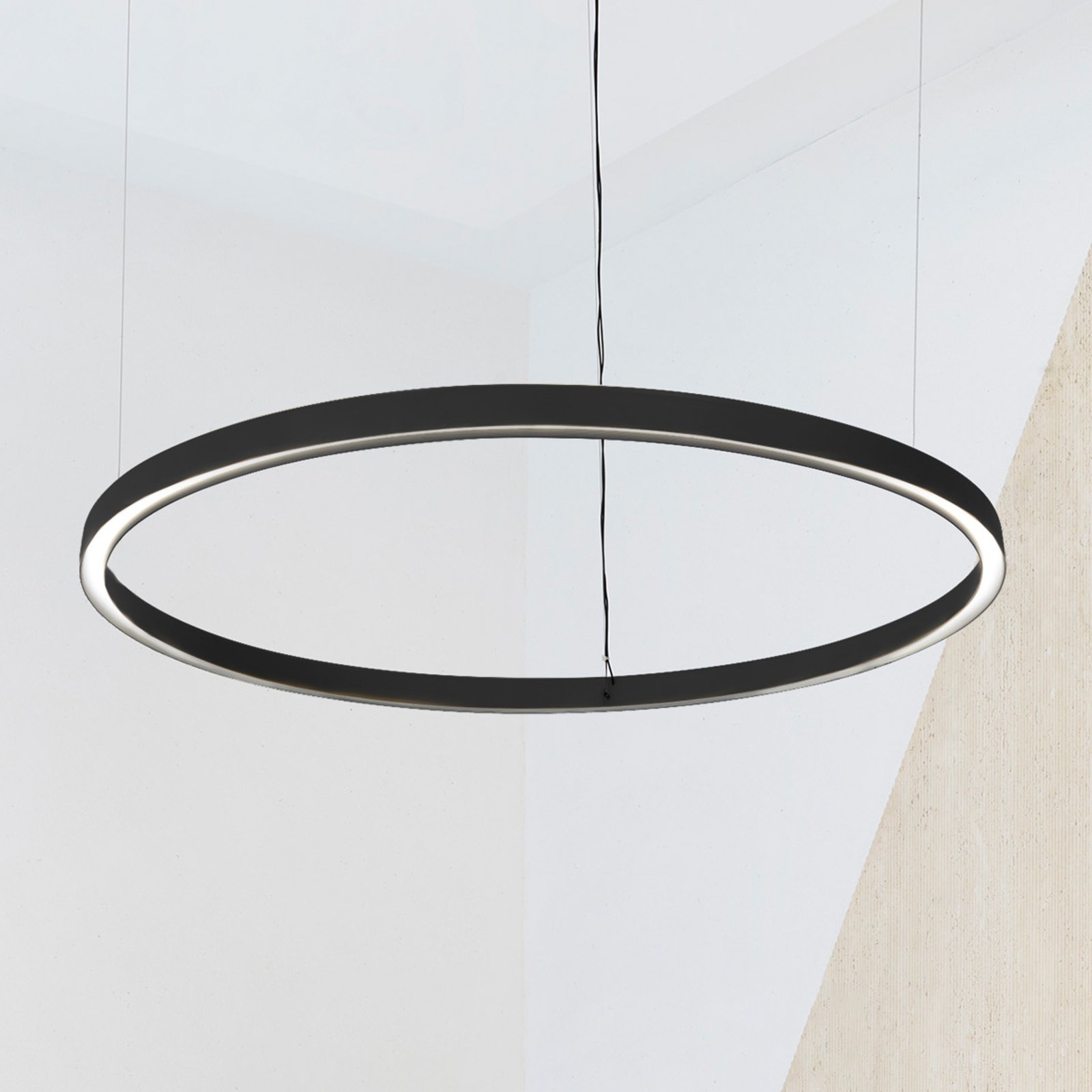 Luceplan Compendium Circle 110 cm, černá