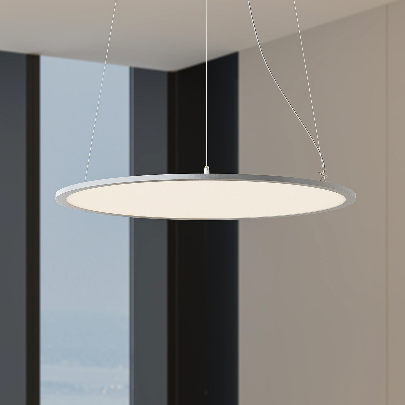 Lindby Luram LED hanglamp, CCT, rond