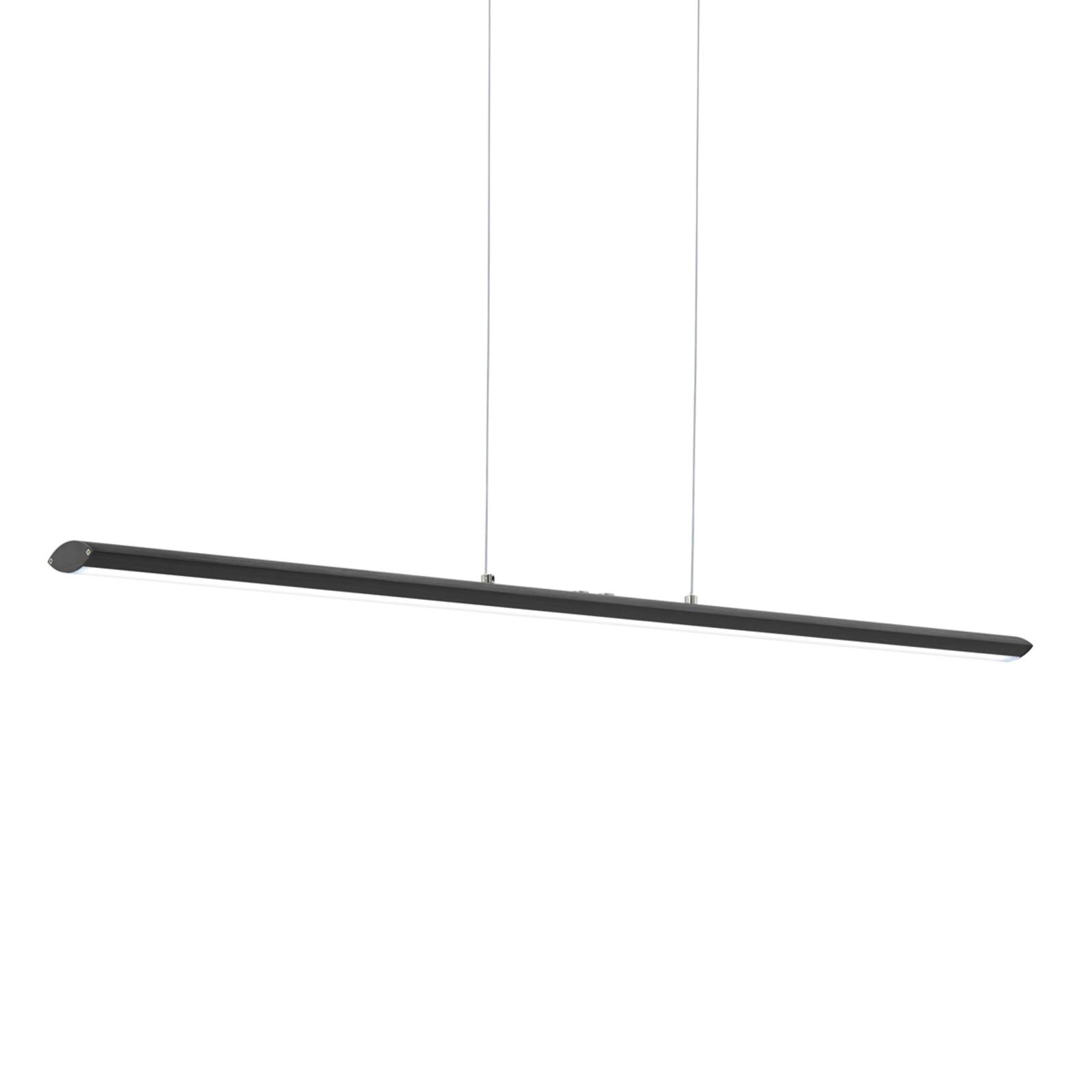 Suspension LED noire Pellaro, dimmable