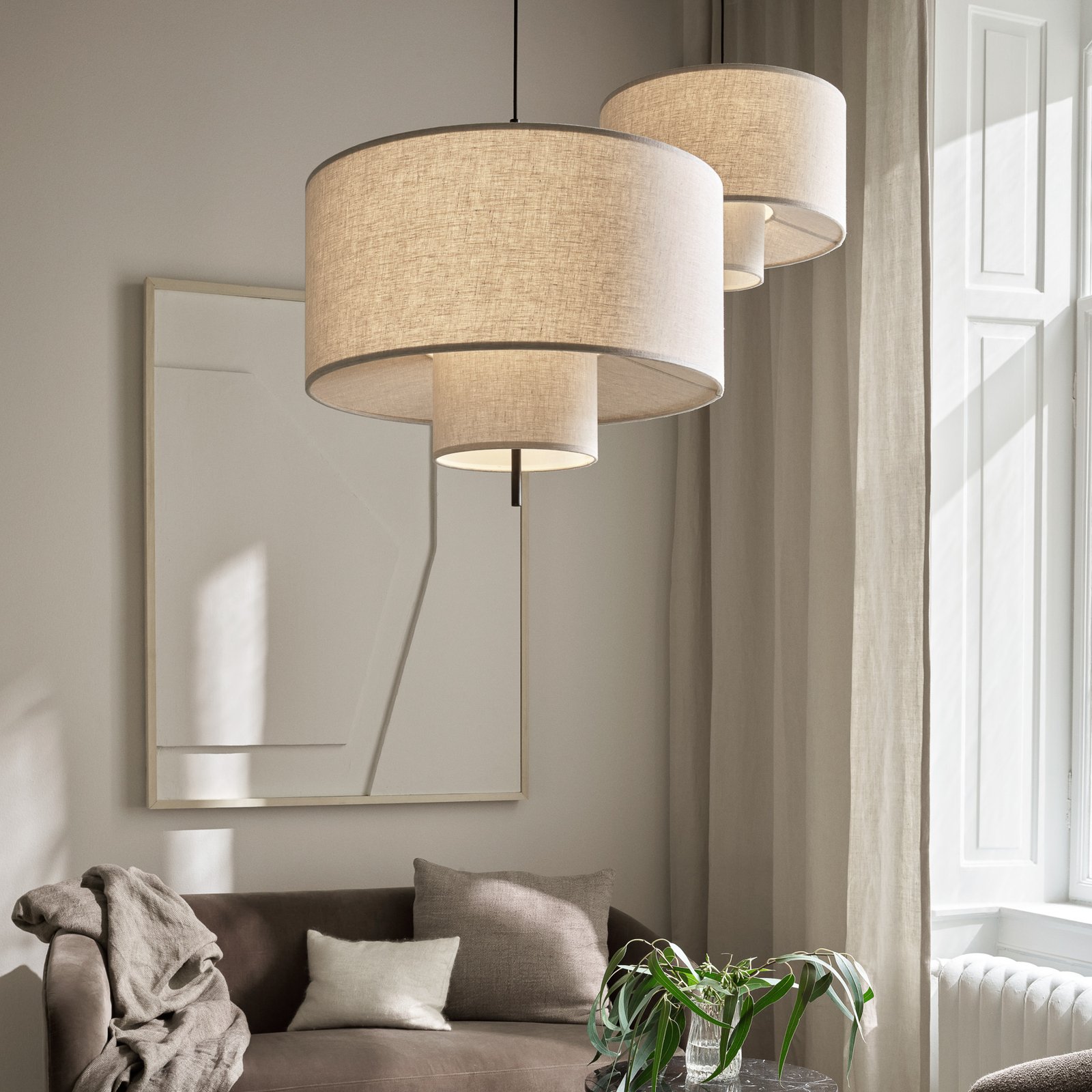 Margin Suspension Beige Canvas Ø70 - New Works