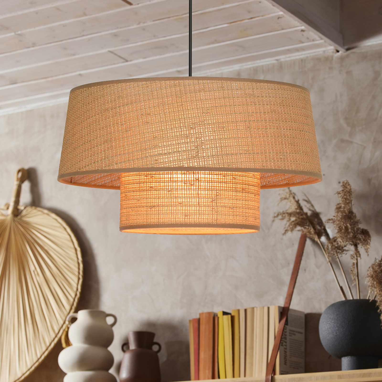 Mali Jamaica papirnati viseći luster, Ø 38 cm – Corep SAS