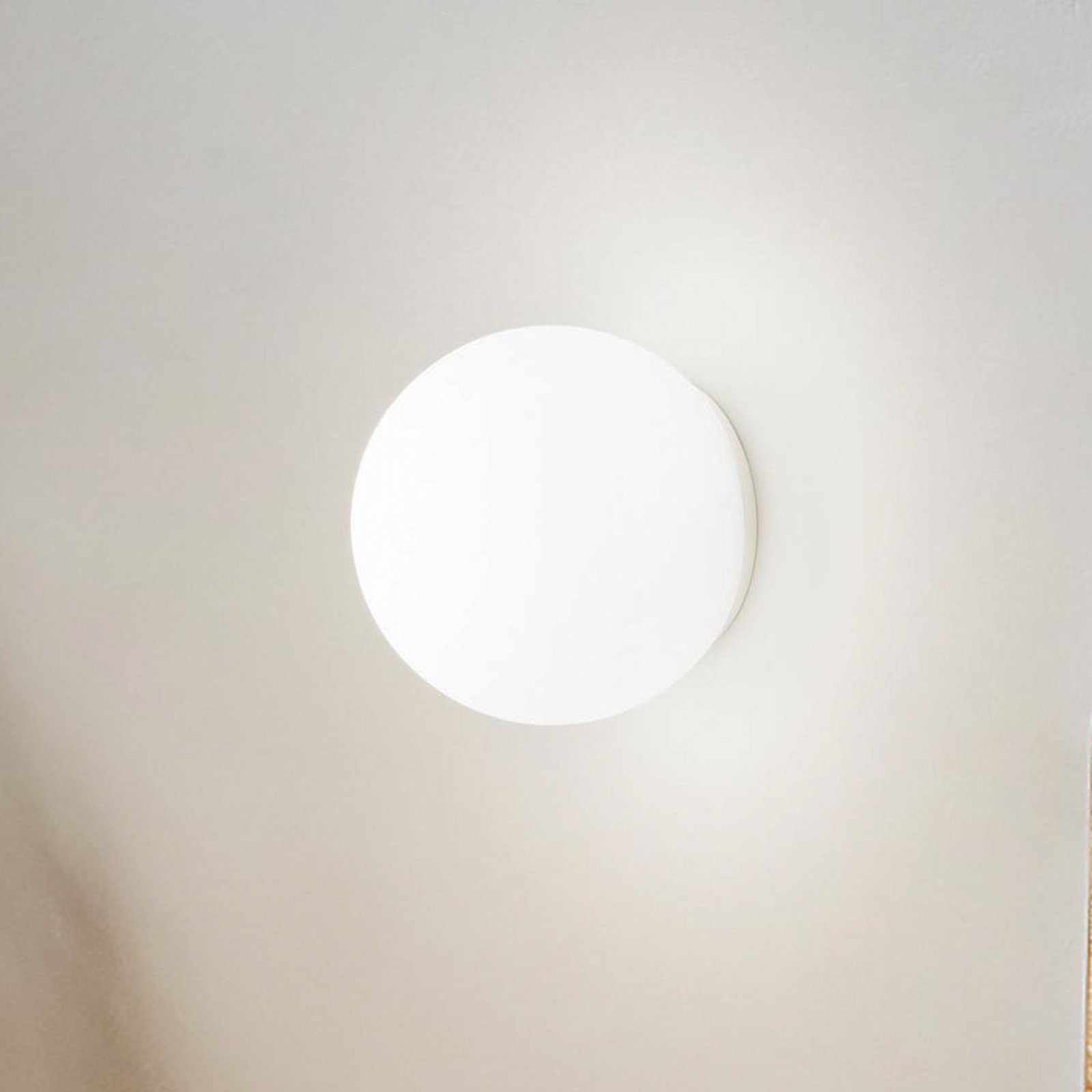 Ideal Lux стенна лампа Mapa, Ø 30 cm, E27, бял, стъкло, сферичен