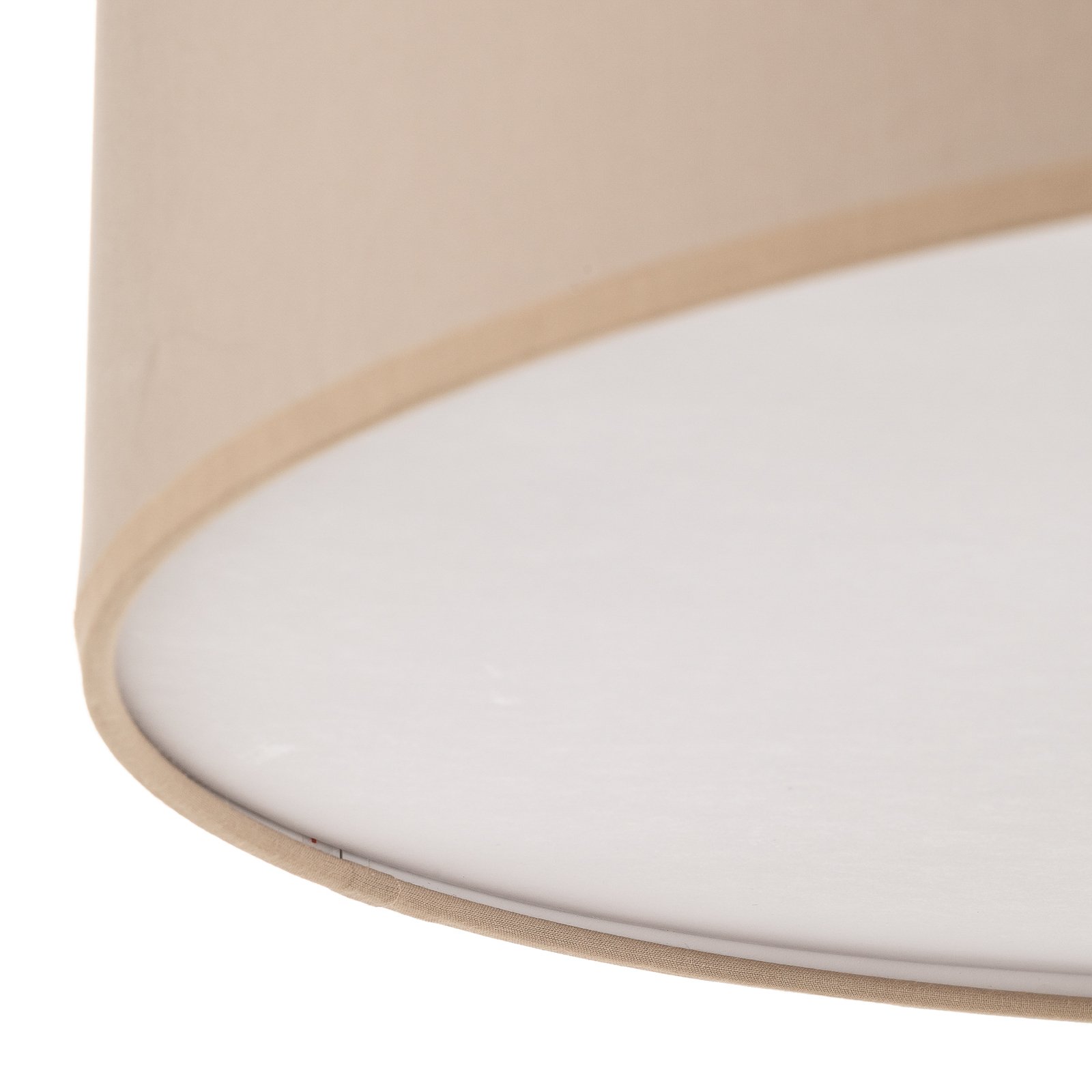 Rondo plafondlamp, beige, metaal, Ø 45 cm, E27