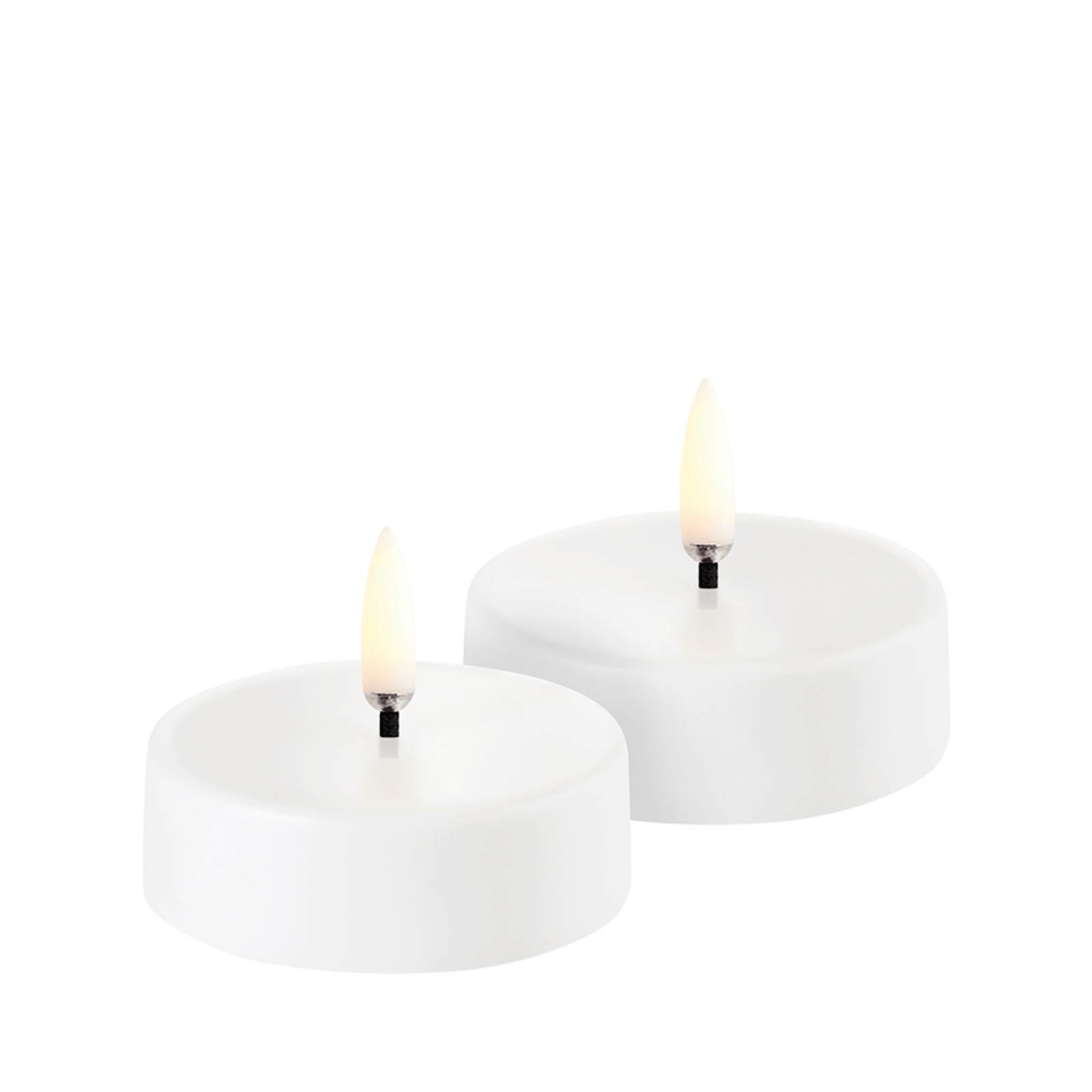 Dobíjecí Čajové Světlo LED 2-pack Maxi 6x2,3 cm Bílá Plain - Uyuni Lighting