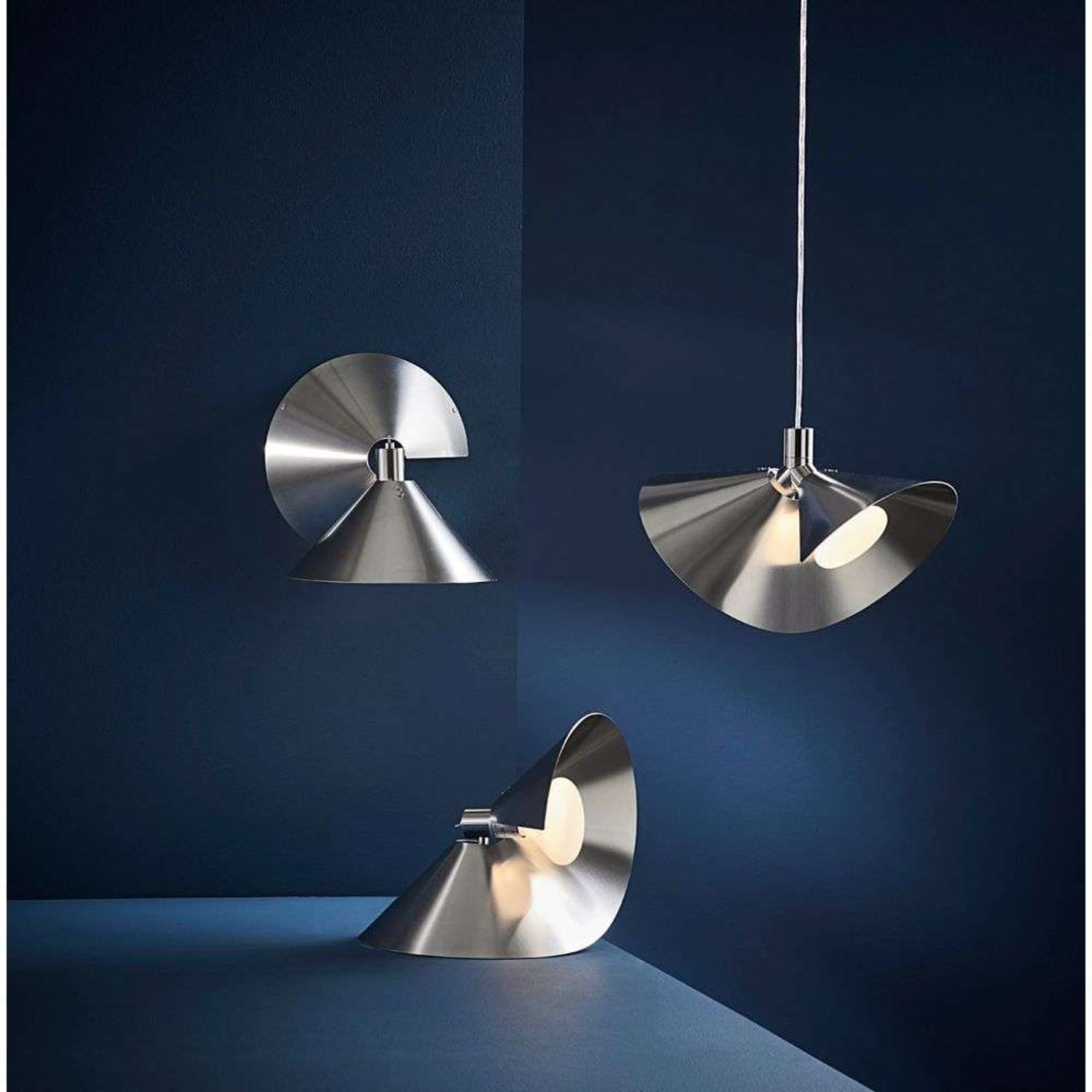 Peel Stolová Lampa Brushed Stainless Steel - Frandsen