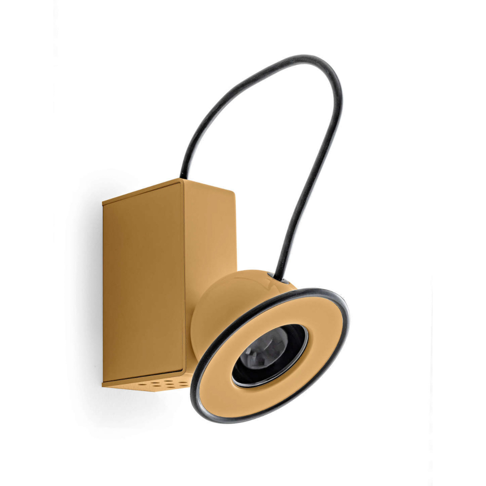 Stilnovo Minibox -LED-seinävalaisin, kahvi