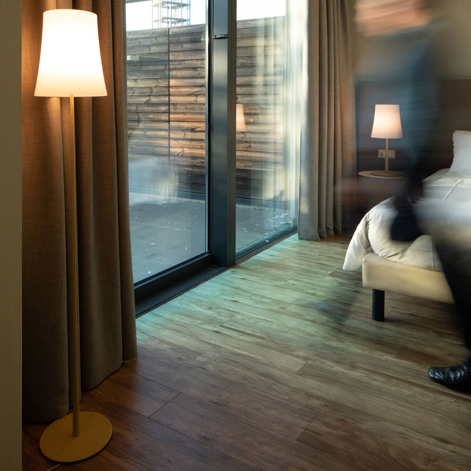 Foscarini Birdie Easy lampa stojąca żółta