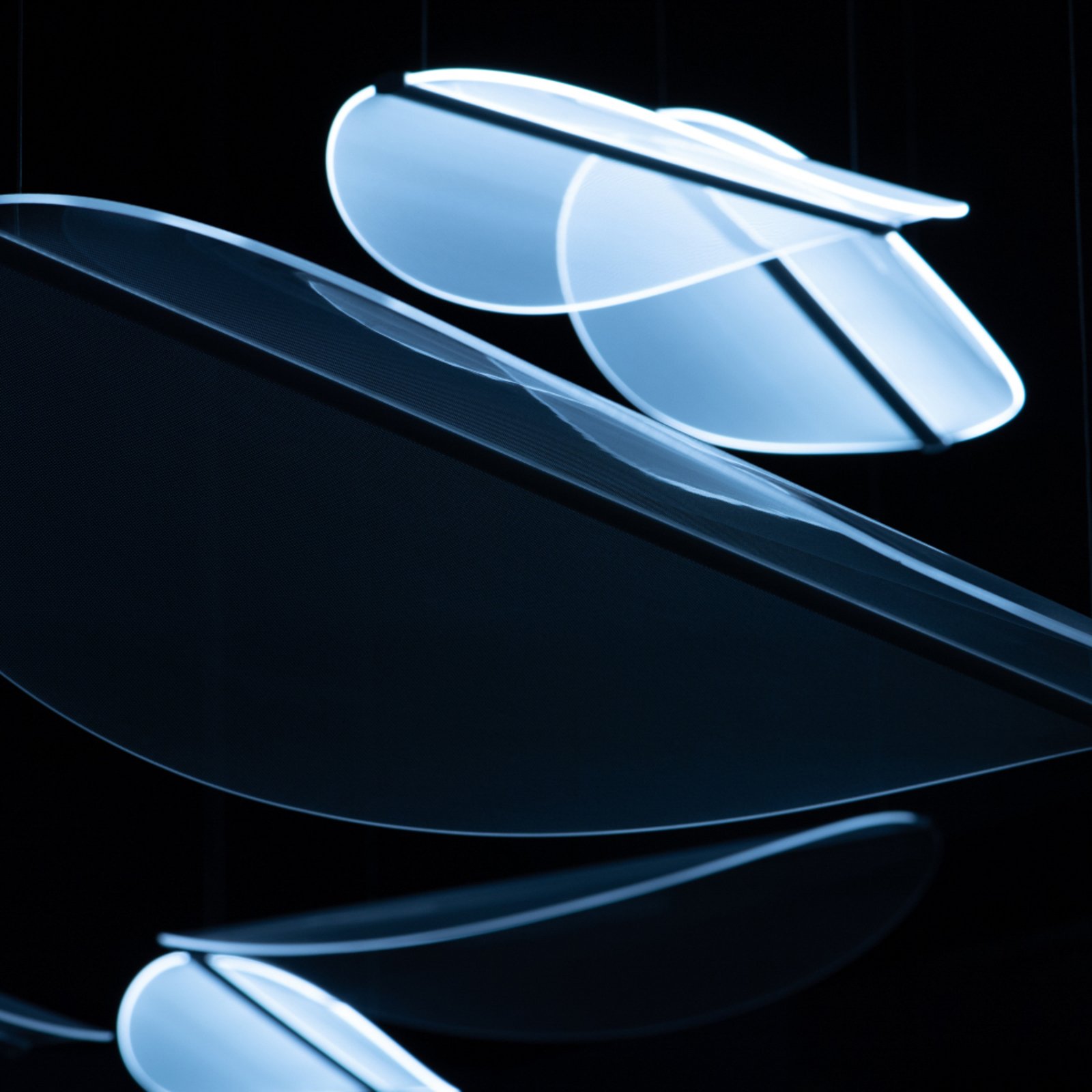 Lampada LED a sospensione Diphy, 96 cm, 1 luce, DALI-Push - Stilnovo