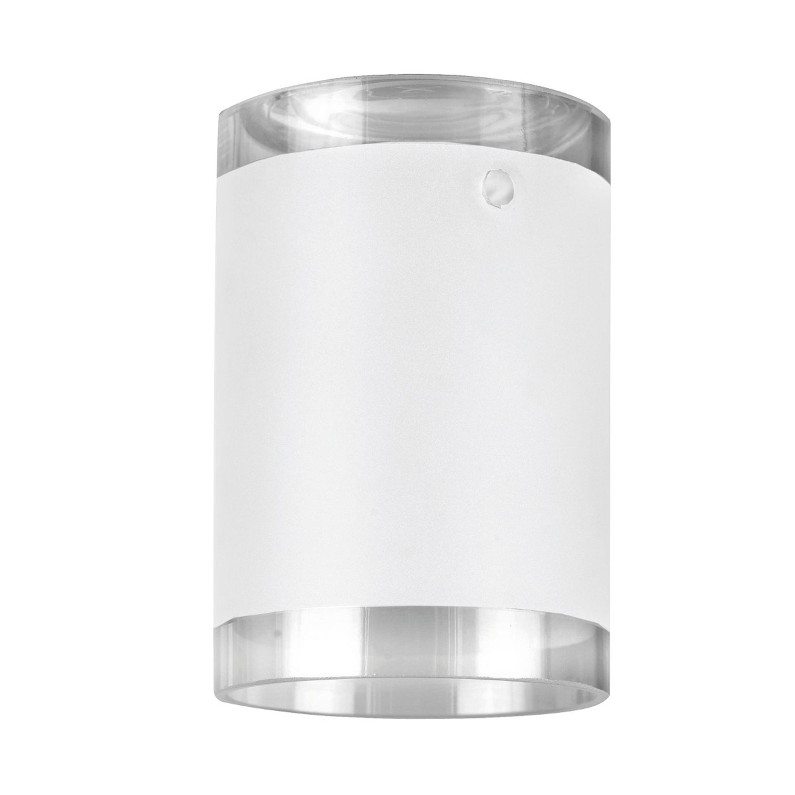 Fischer & Honsel Partly-satinised shade LED HV spotlight track4, glass, H: 9 cm