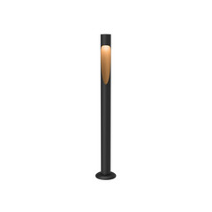Louis Poulsen, bolardo luminoso Flindt, Ra90, 70 cm, pie, adaptador