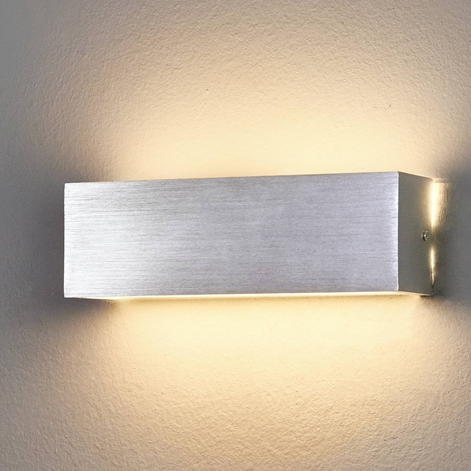 Lindby Applique LED carrée Ranik en aluminium