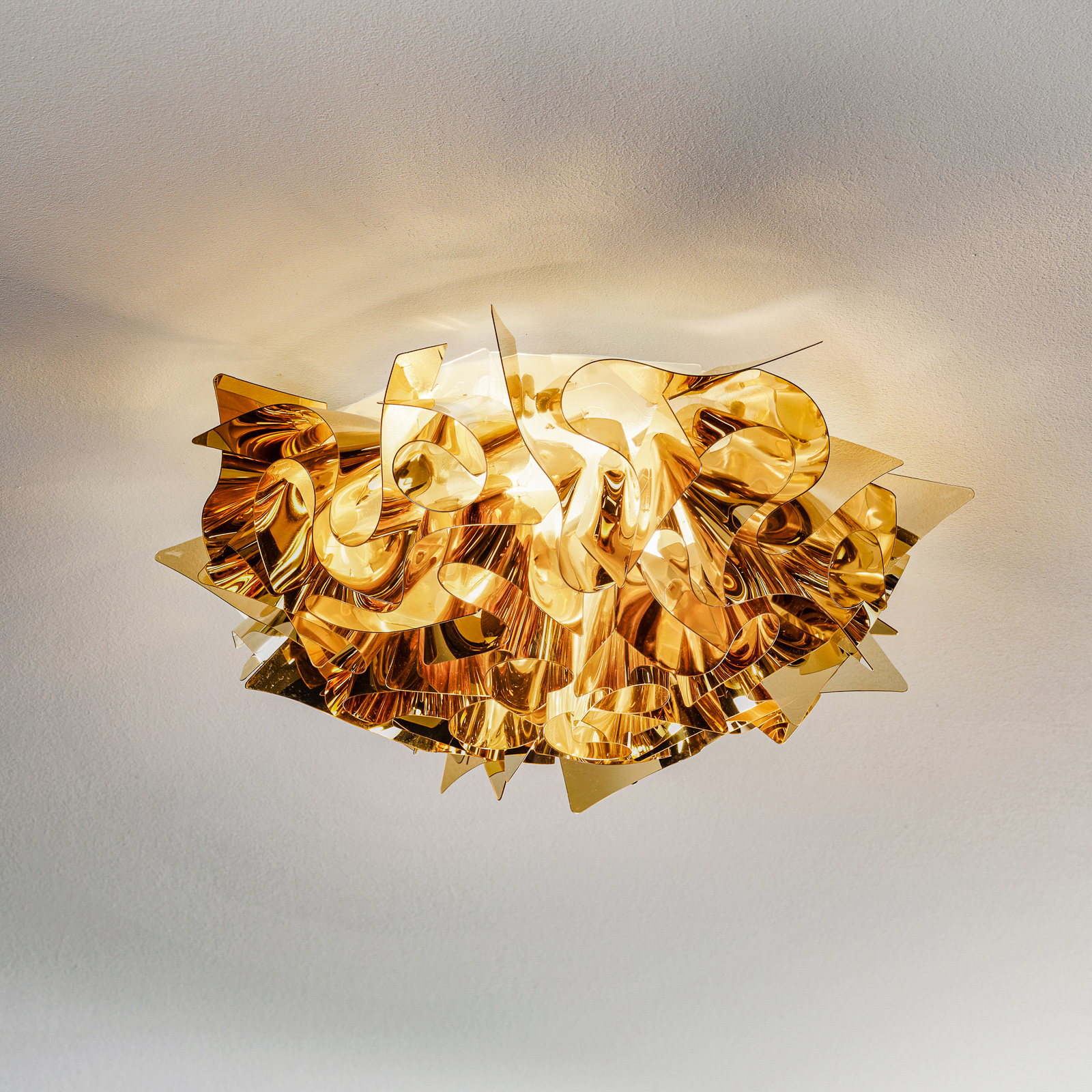 Slamp Veli Mini designer ceiling light Ø 32cm gold