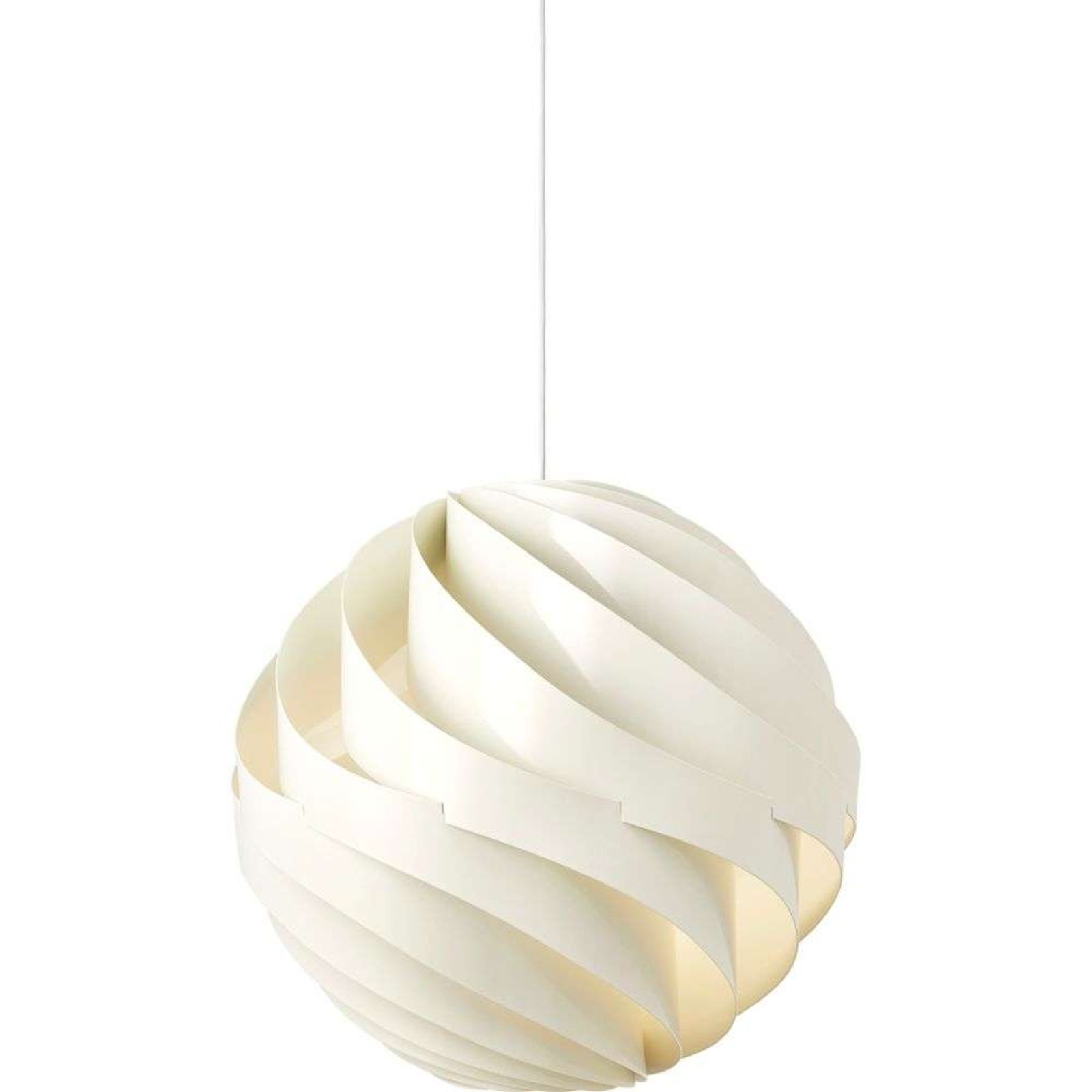 Turbo Závěsná Lampa Ø62 Glossy Alabaster White/White - GUBI