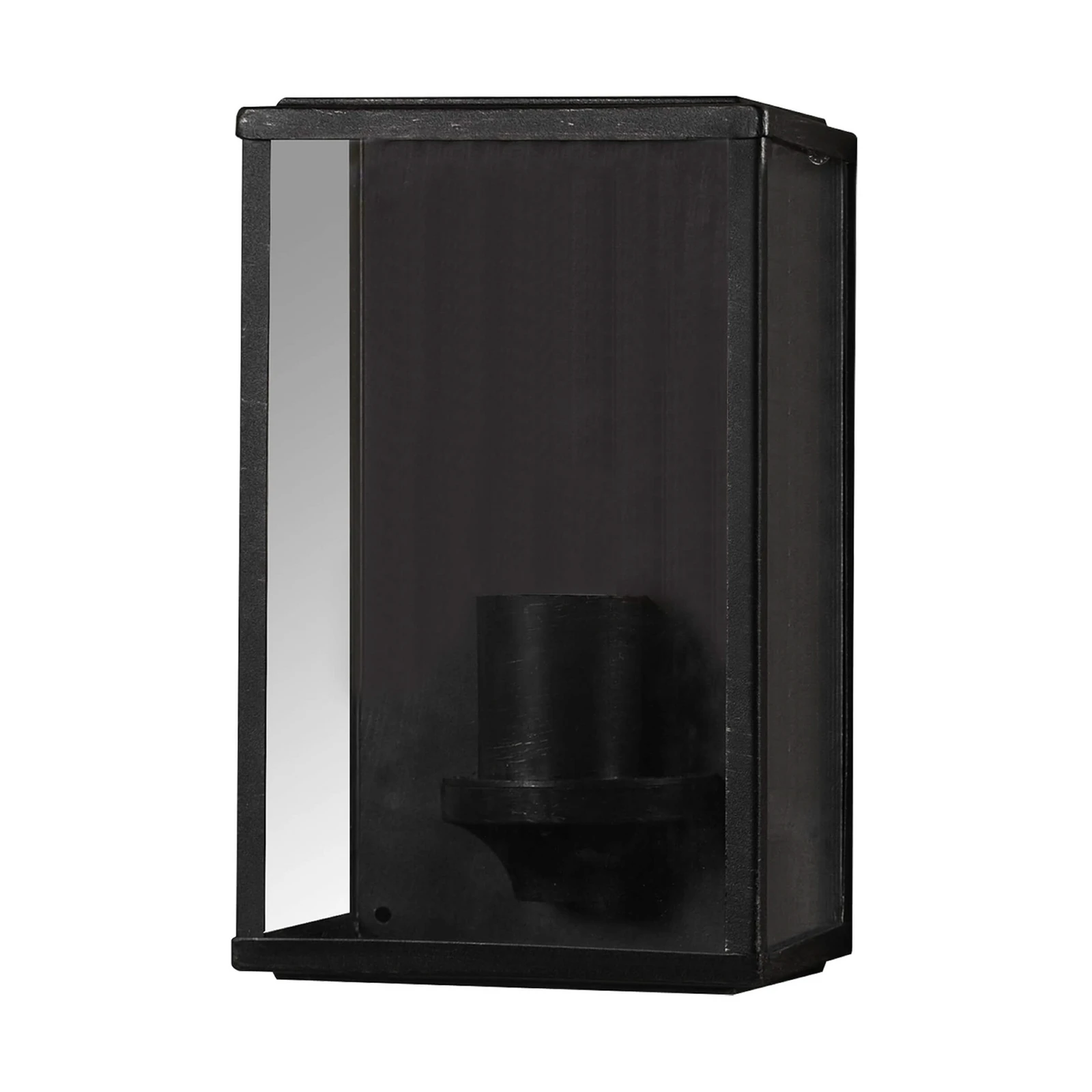 SEGULA Utendørs vegglampe Classic, rustfritt stål, svart, E27