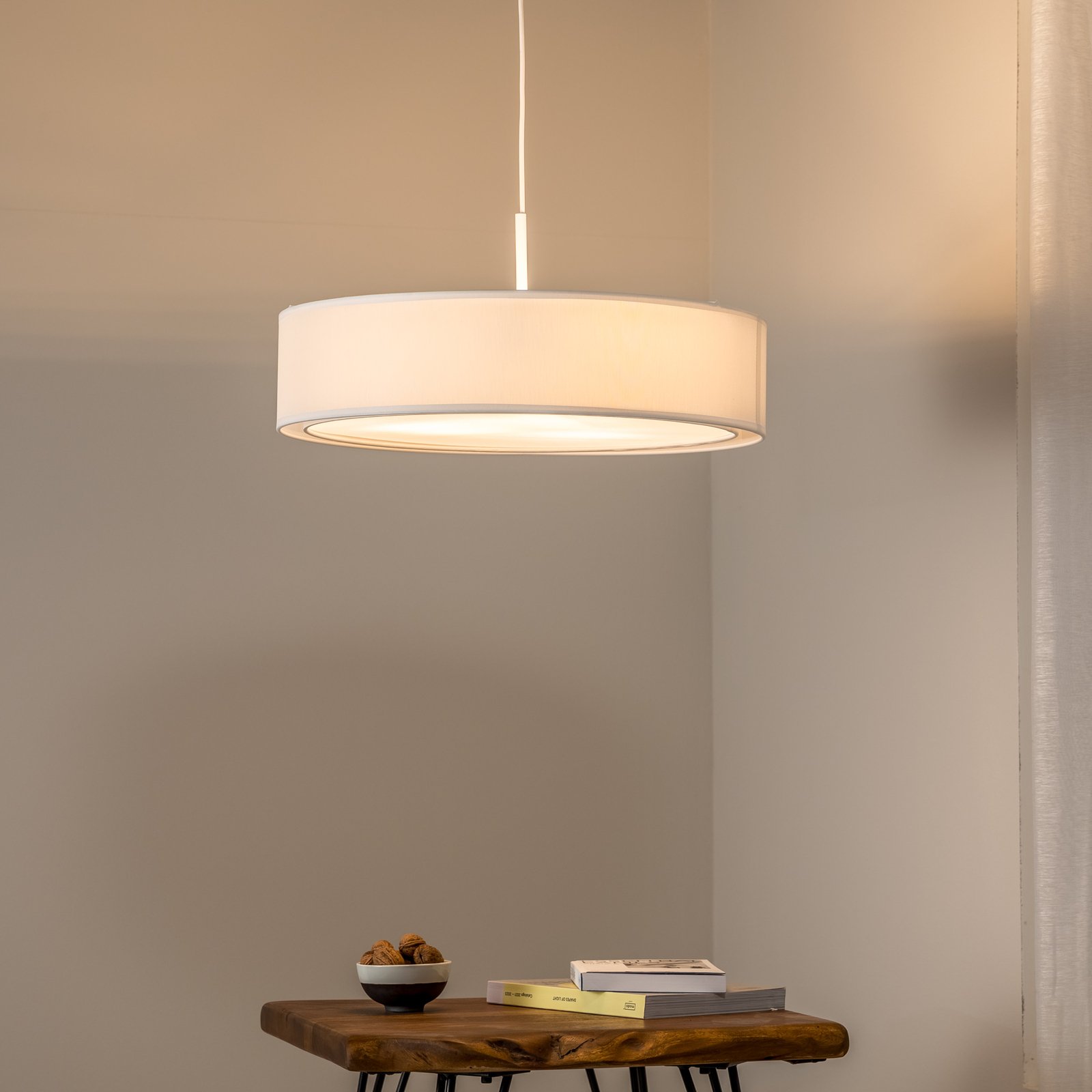 Hanglamp Mist, wit, Ø 56 cm