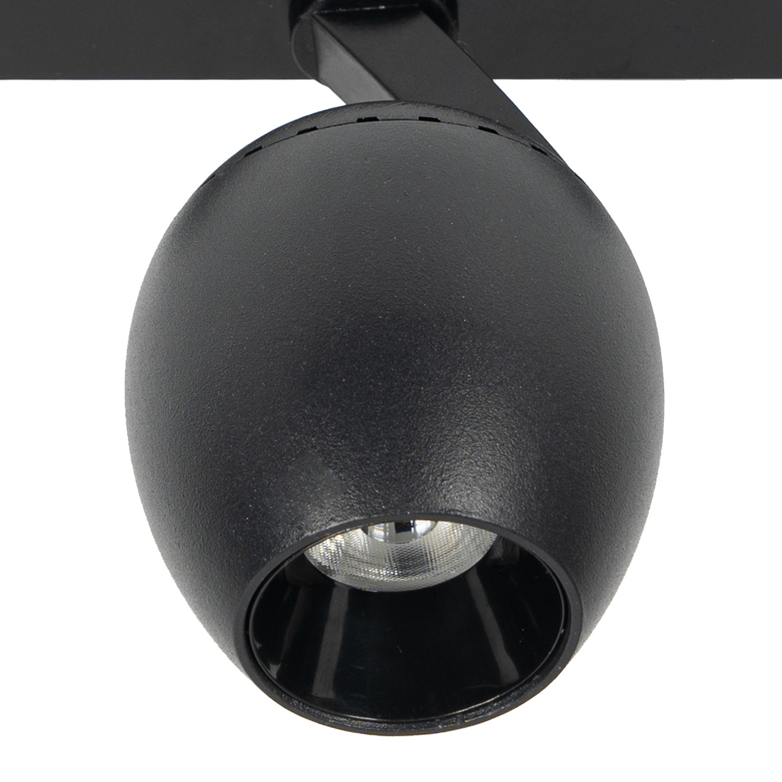 Lindby spot LED 48 V Lumaro, noir, Ø 6,2 cm, plastique