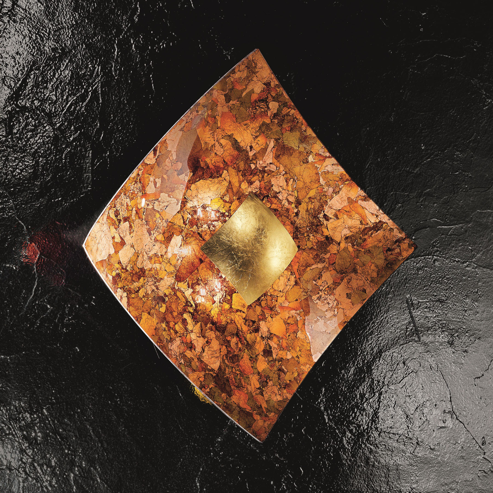 Aplique Quadrangolo en cobre, 18 x 18 cm