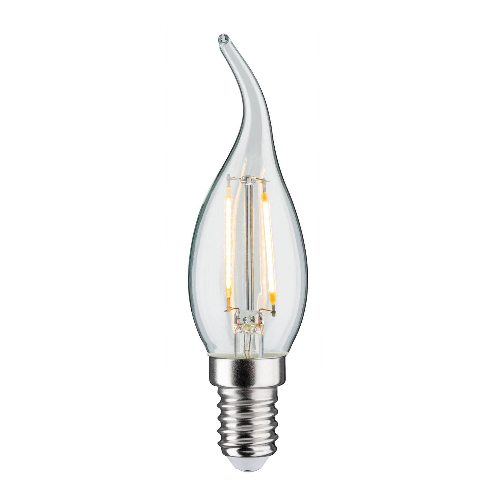 Paulmann LED svíčka E14 2,8W Fil. 2 700K větruodolná čirá