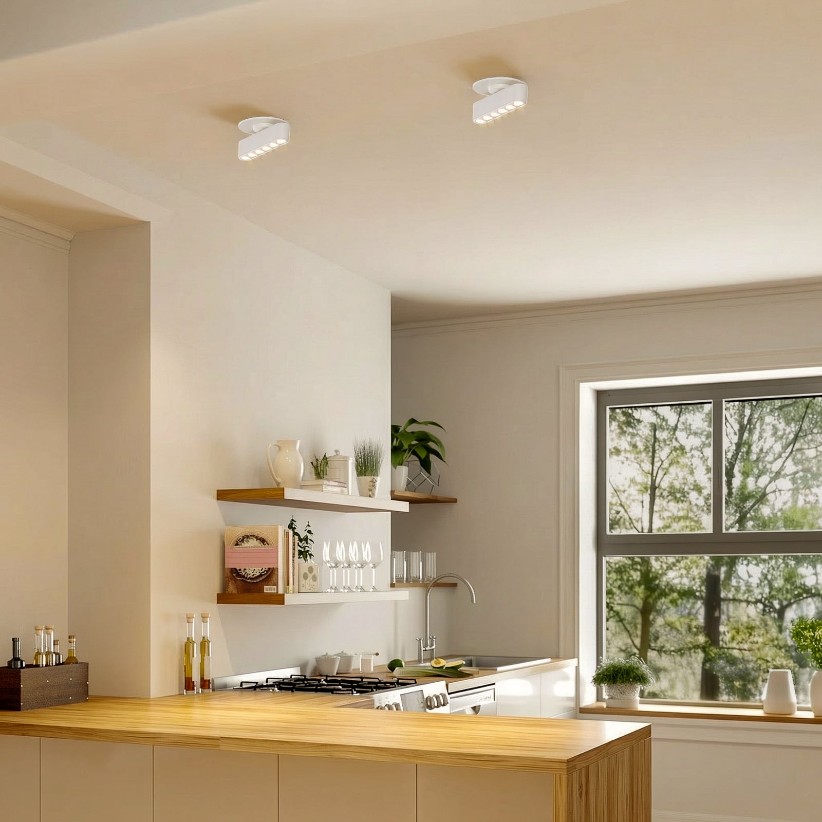 Lindby Oprawa wpuszczana LED Eldrin, biała, punkty świetlne, 13,1 cm