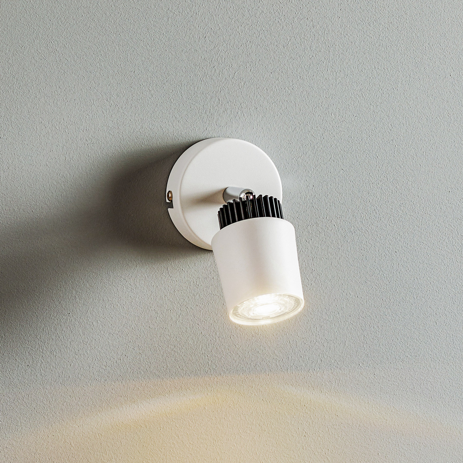 Spot mural Tec blanc, à une lampe