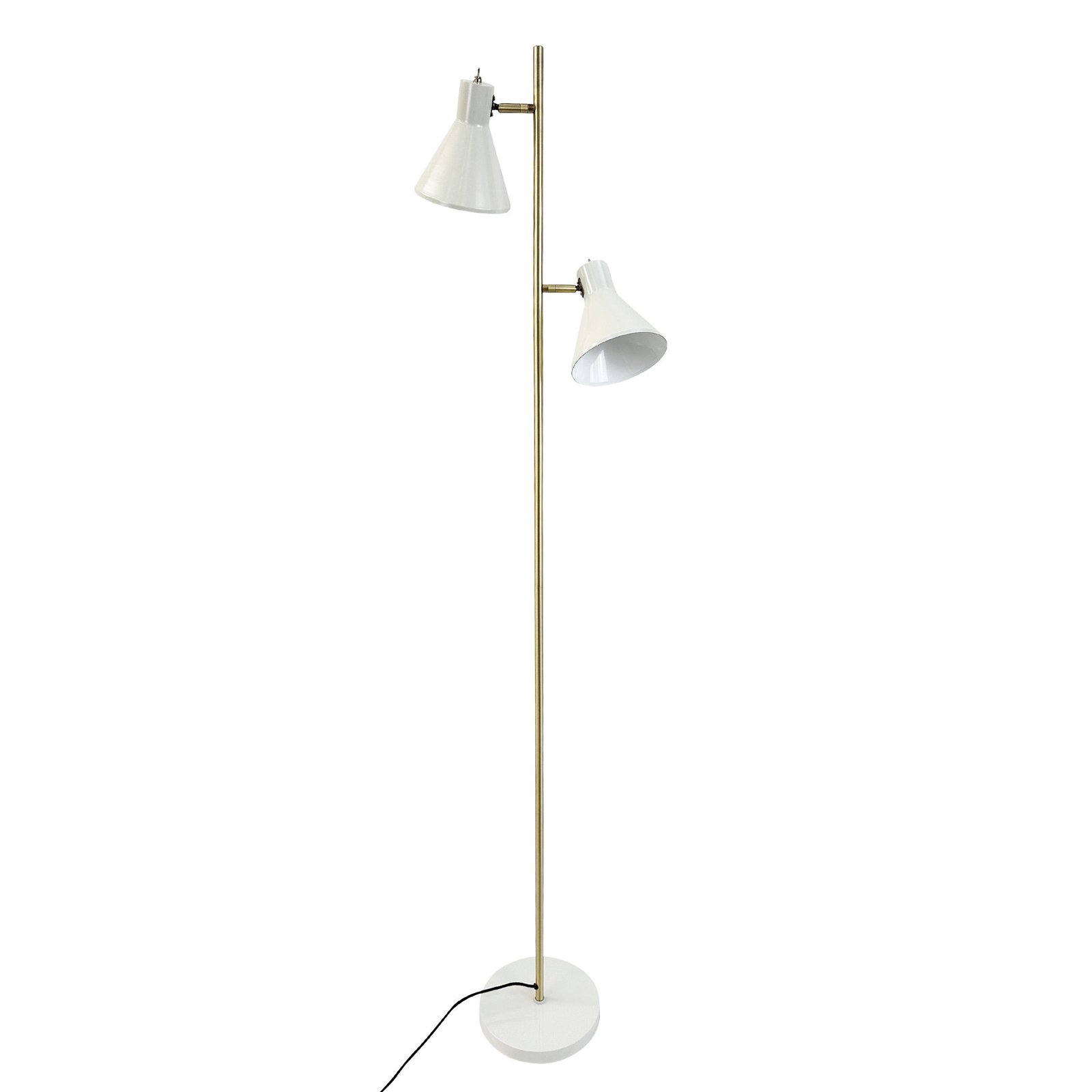 Dyberg Larsen lampadaire Sleep, blanc mastic, hauteur 165 cm, acier