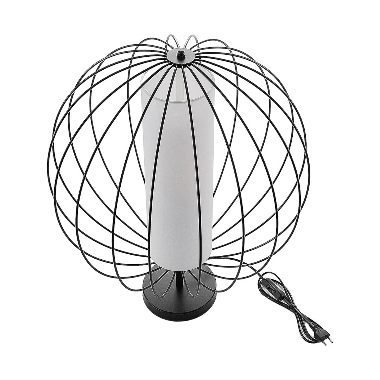 3: Lindby Koriko bordlampe med rund burskærm