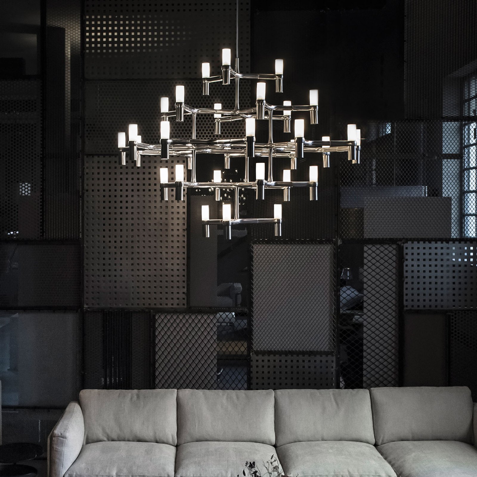 Nemo Crown Major pendant light with 30 lights