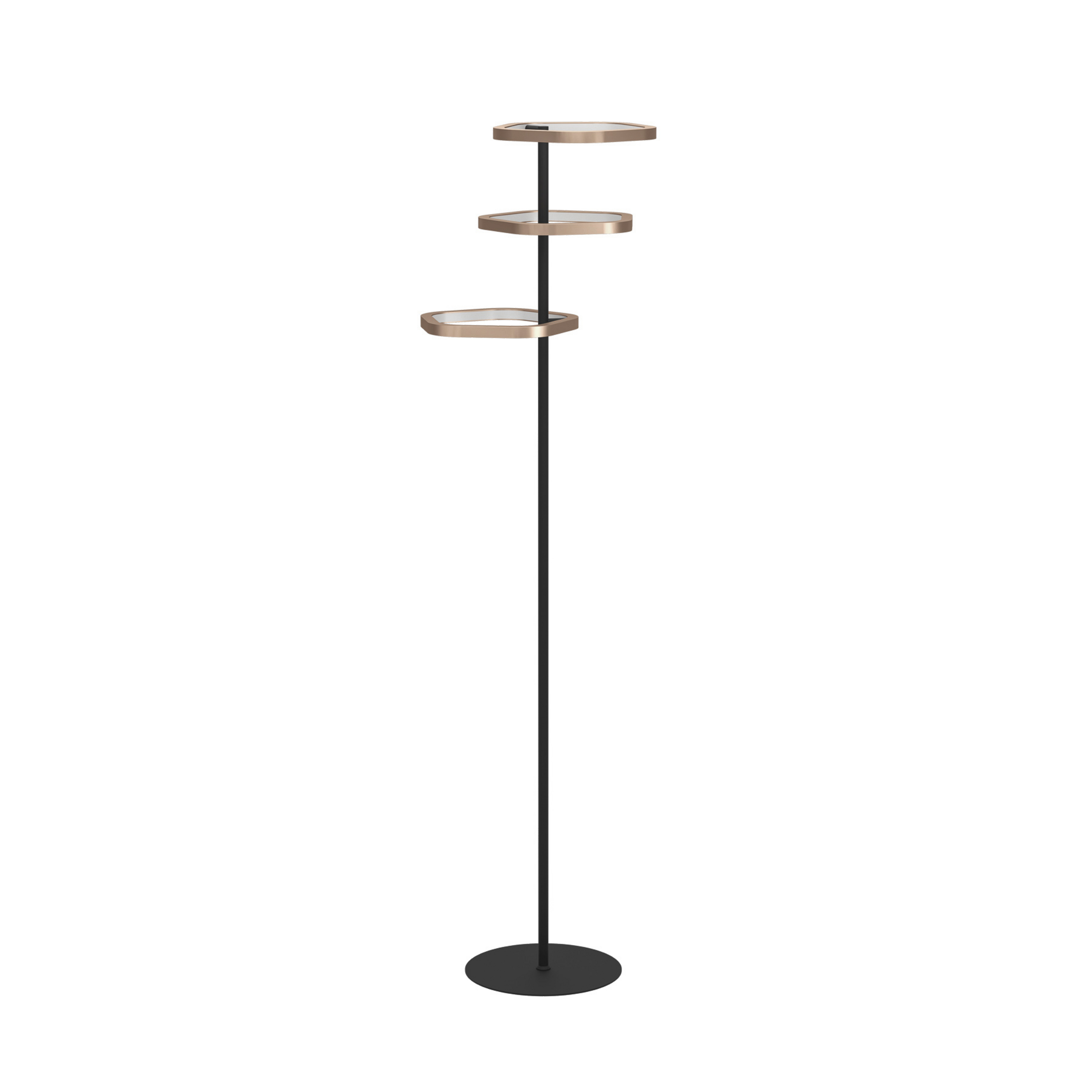 Estrella LED floor lamp, bronze/black, 160cm - Stars of Light