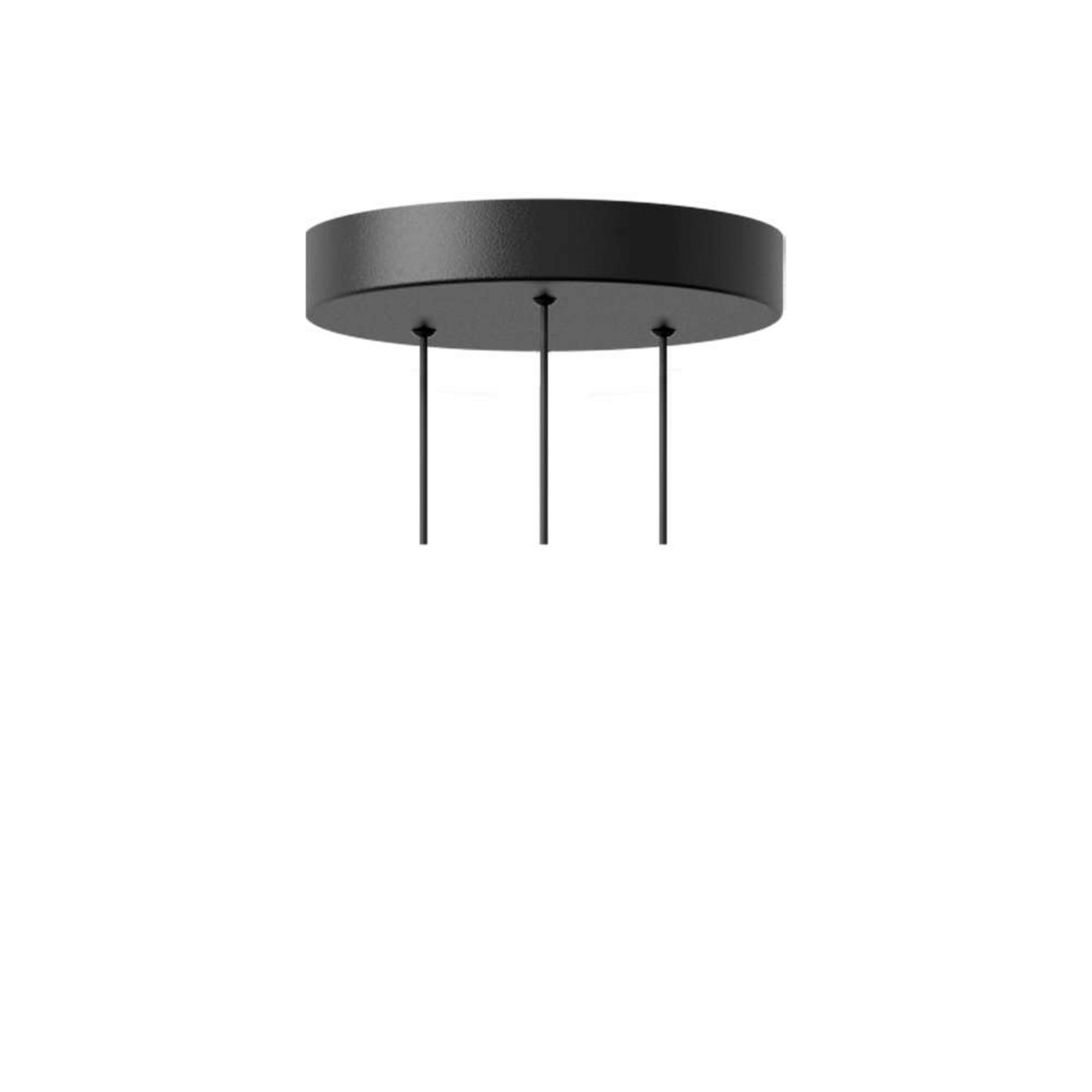 Rosette Mini Cluster 3 Baldachin G4 Black - UMAGE