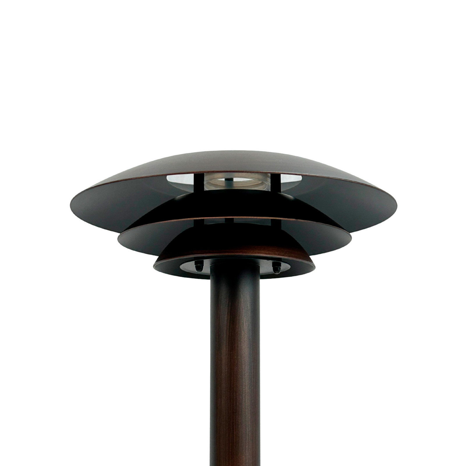 Dyberg Larsen Bornă luminoasă DL25 culoare cupru IP44 oțel inoxidabil - Scandinavă - cupru periat