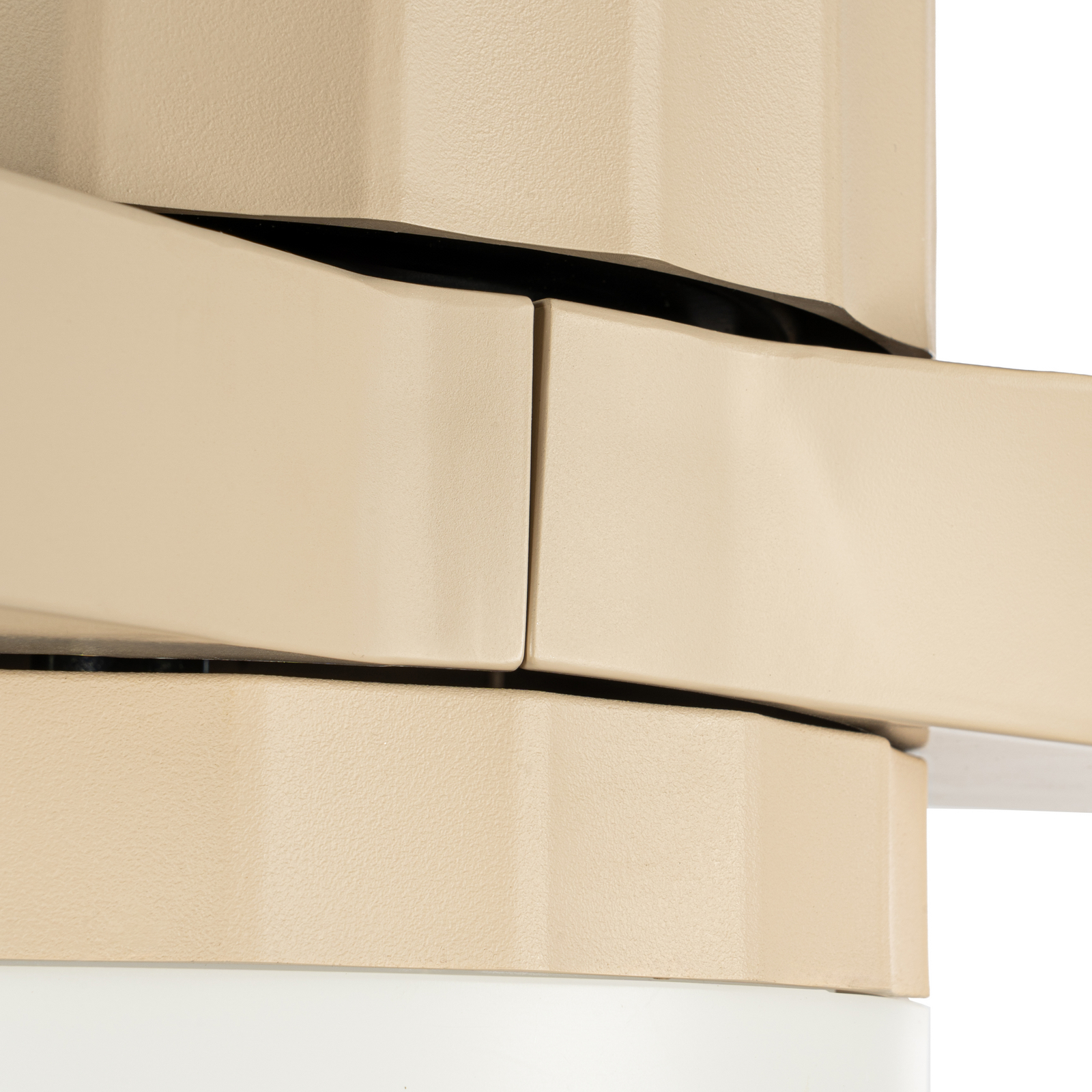 Novri LED-kattotuuletin, beige, halkaisija 132 cm, CCT, hiljainen – Lucande