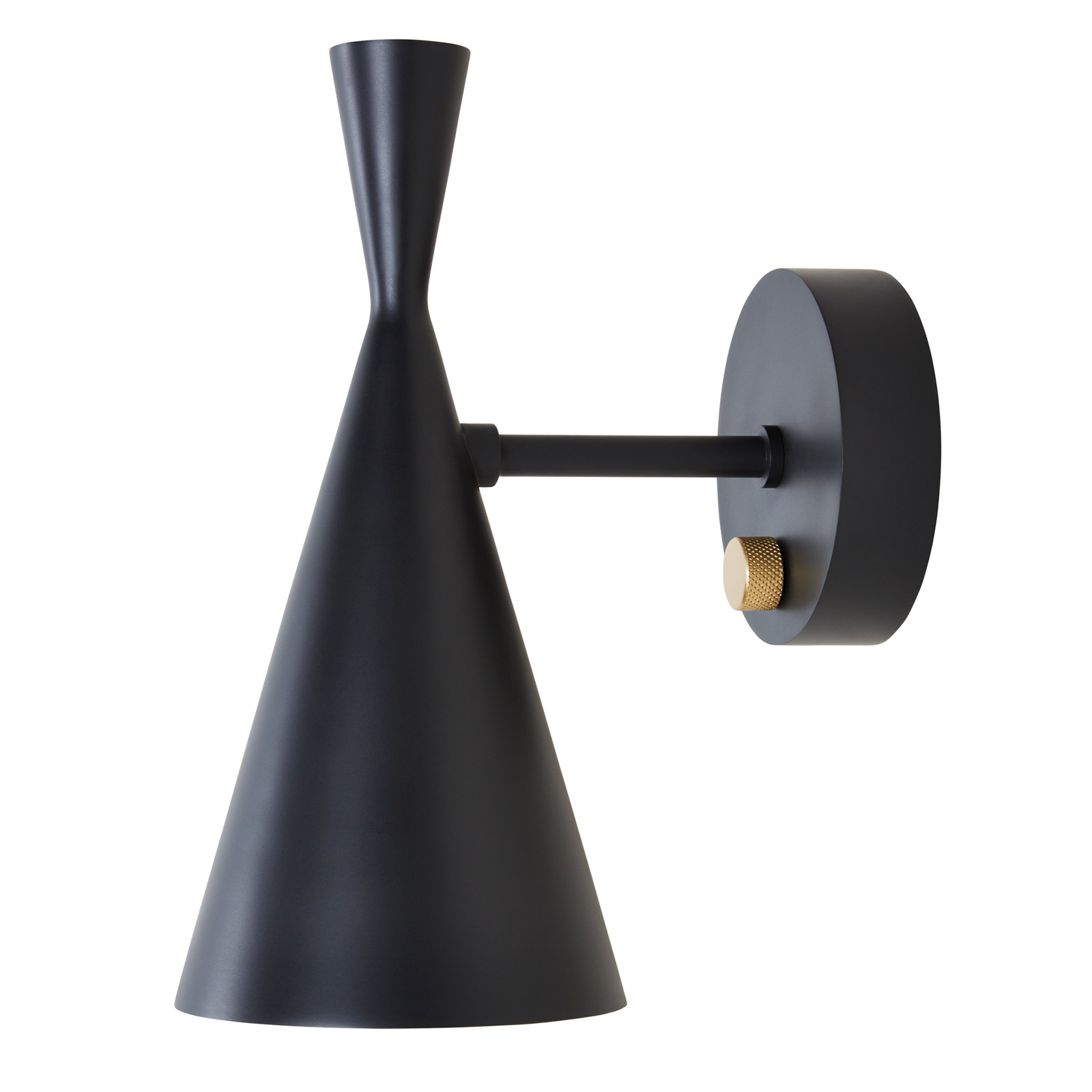 Beat Nástěnné Svítidlo Matt Black/Brass - Tom Dixon