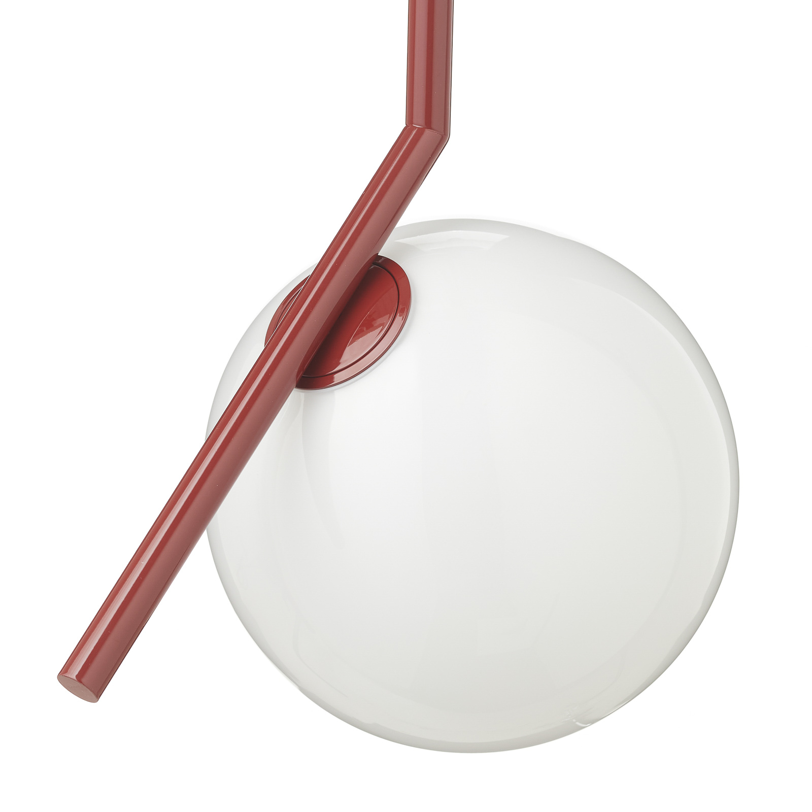 FLOS IC S1 designer závesná lampa, červená Ø 20 cm