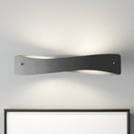 Quitani LED wall light Lian, black/aluminium