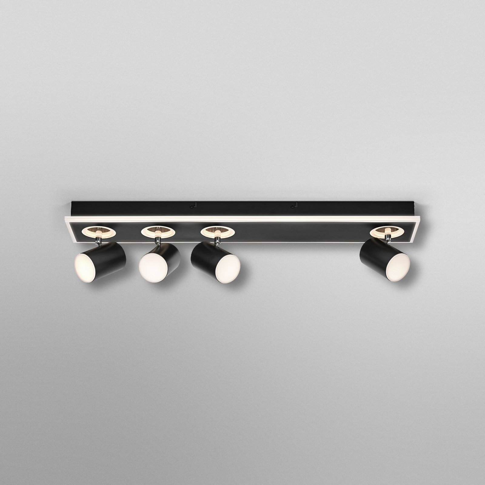 Spot LED OSRAM MARS CLICK-SELECT, 4 spots, noir