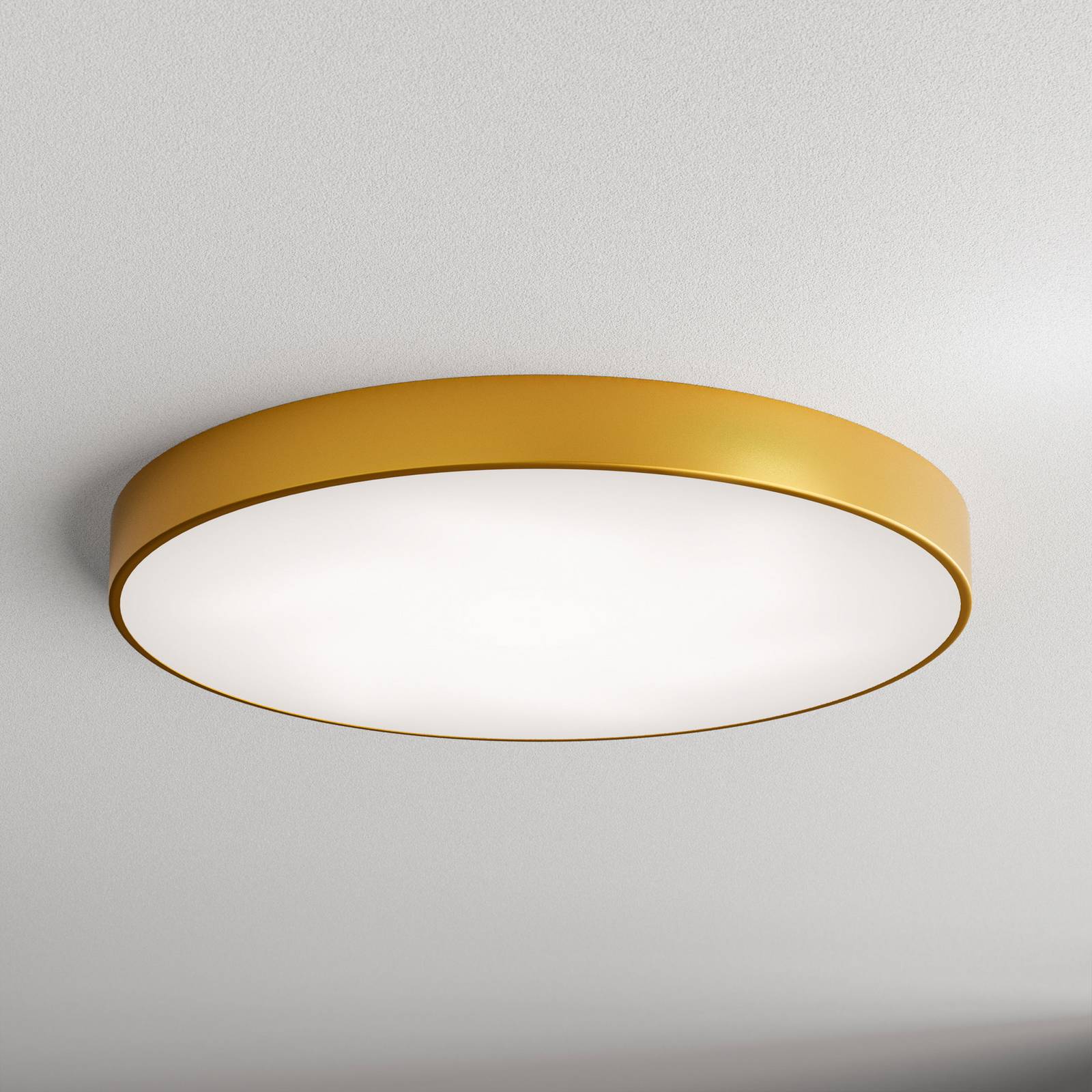 TEMAR LIGHTING Plafonnier Cleo, Ø 78 cm, IP20, doré, métal, E27