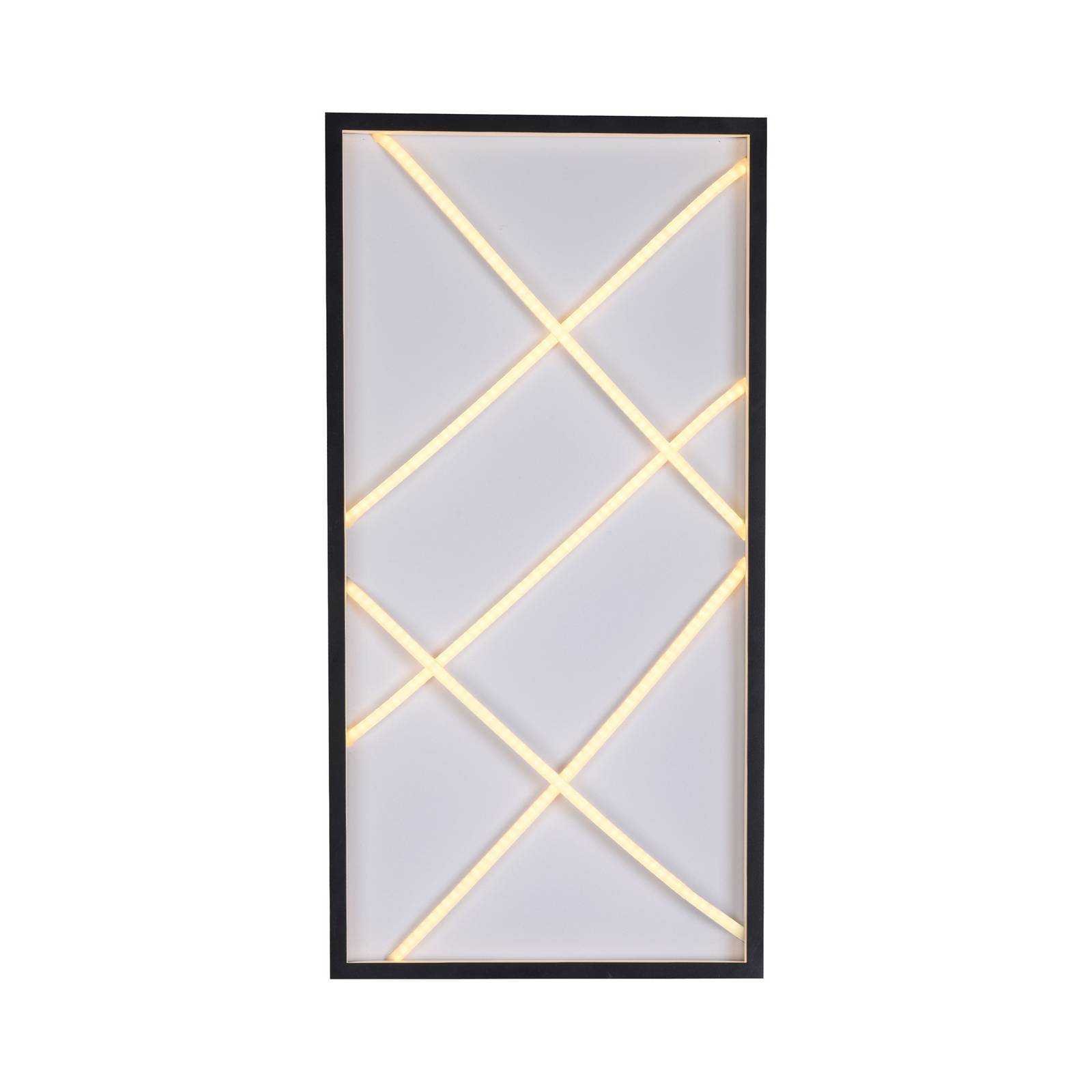 JUST LIGHT. lampa sufitowa LED Mikado, 60 x 30 cm, czarne