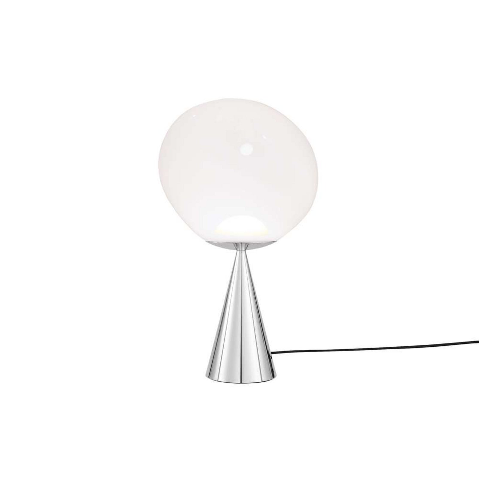 Melt Cone Fat Table Lamp Opal/Silver - Tom Dixon