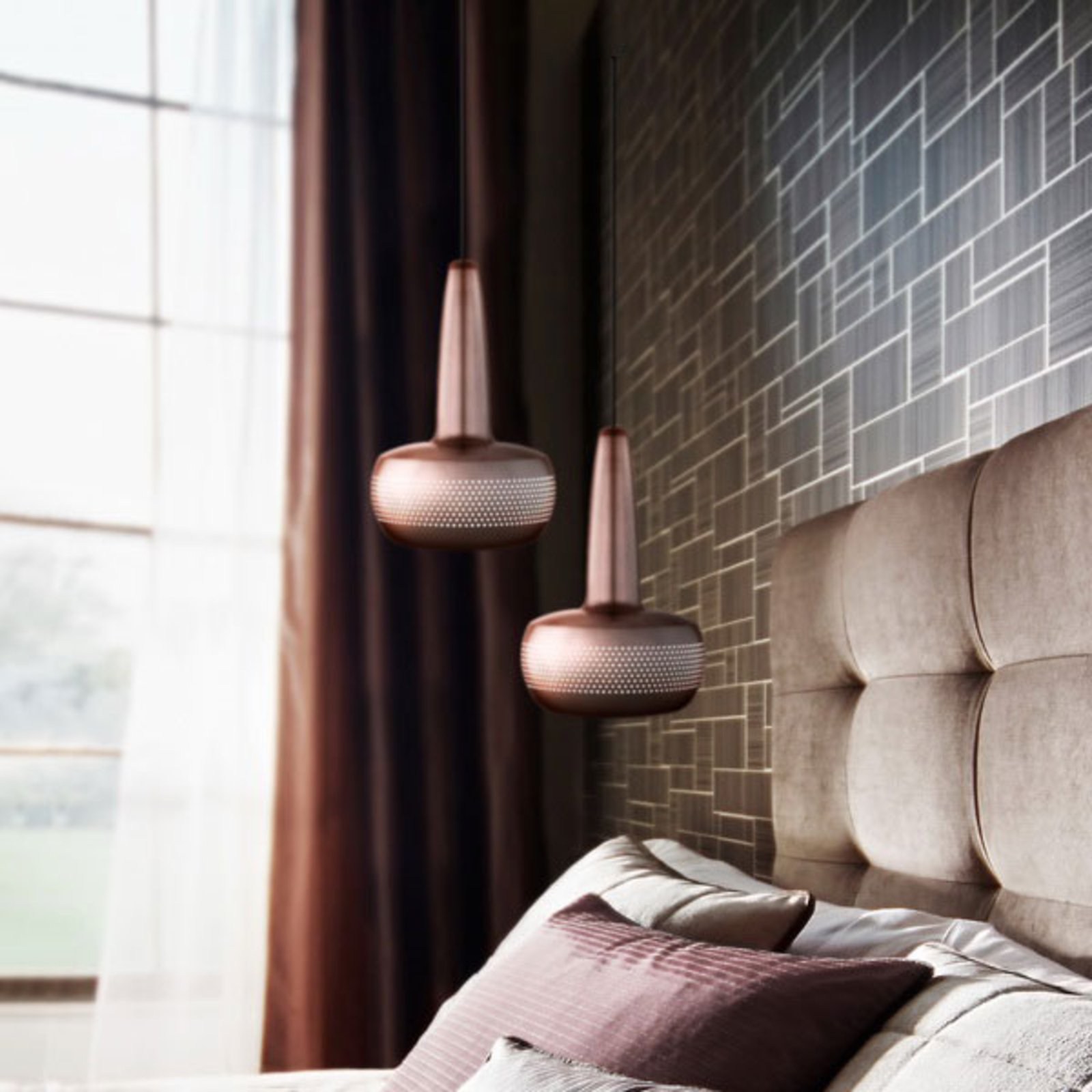 UMAGE Clava hanging light with cannonball black