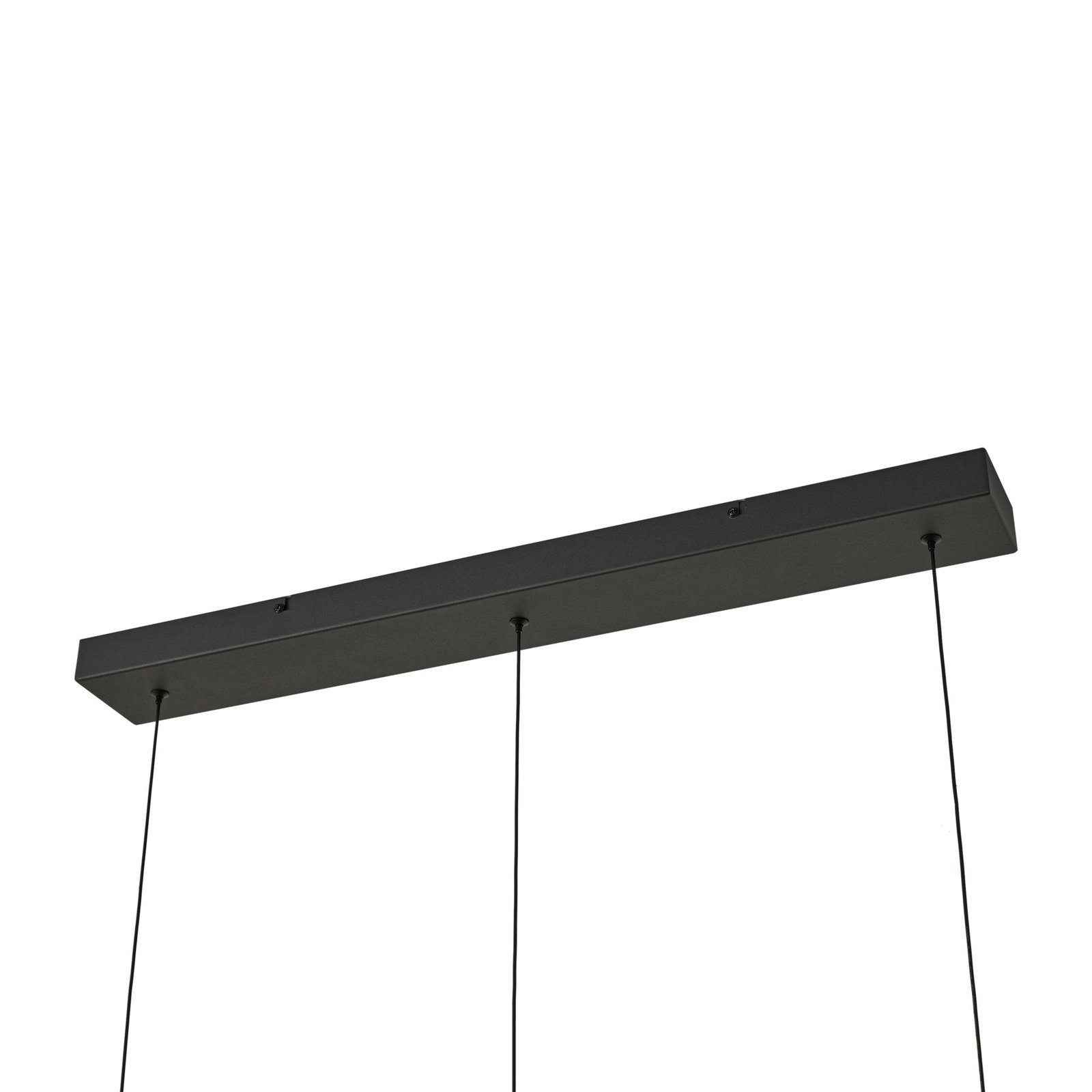 Lucande LED-Hängeleuchte Martis, schwarz, 3-flg., step-dim