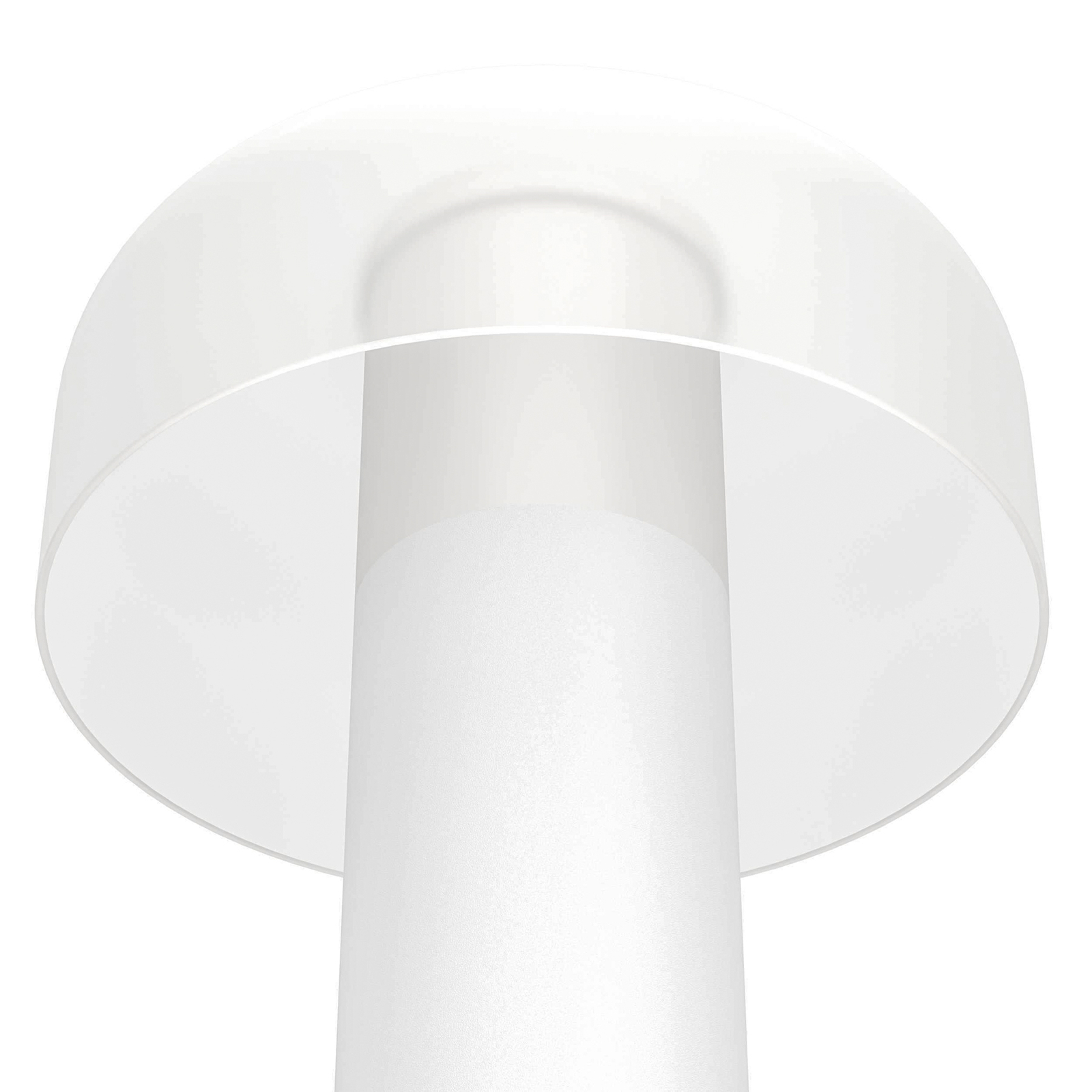 Lampe à poser LED rechargeable Ponente, Ø 16 cm, blanc, CCT, intensité