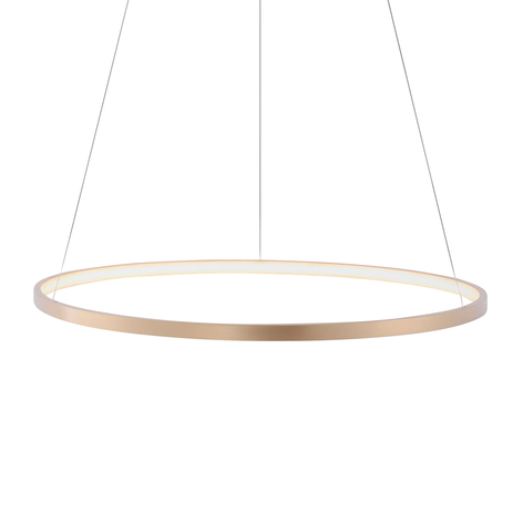 LED-Pendelleuchte Circle gold, Ø 60 cm