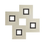 GROSSMANN Karree LED-Wandleuchte 4-flammig 50x50cm